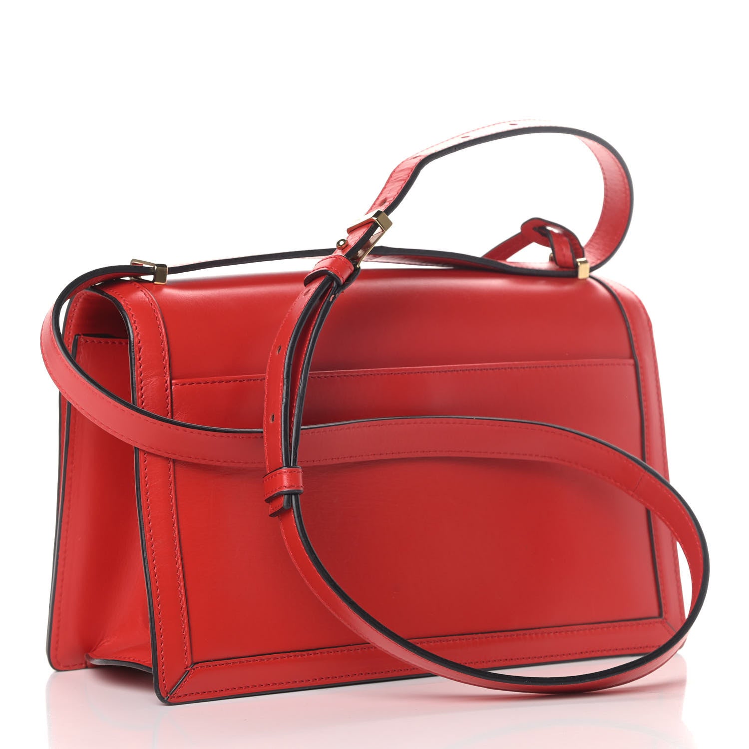 Loewe Calfskin Medium Barcelona Shoulder Bag Red 2 of 7