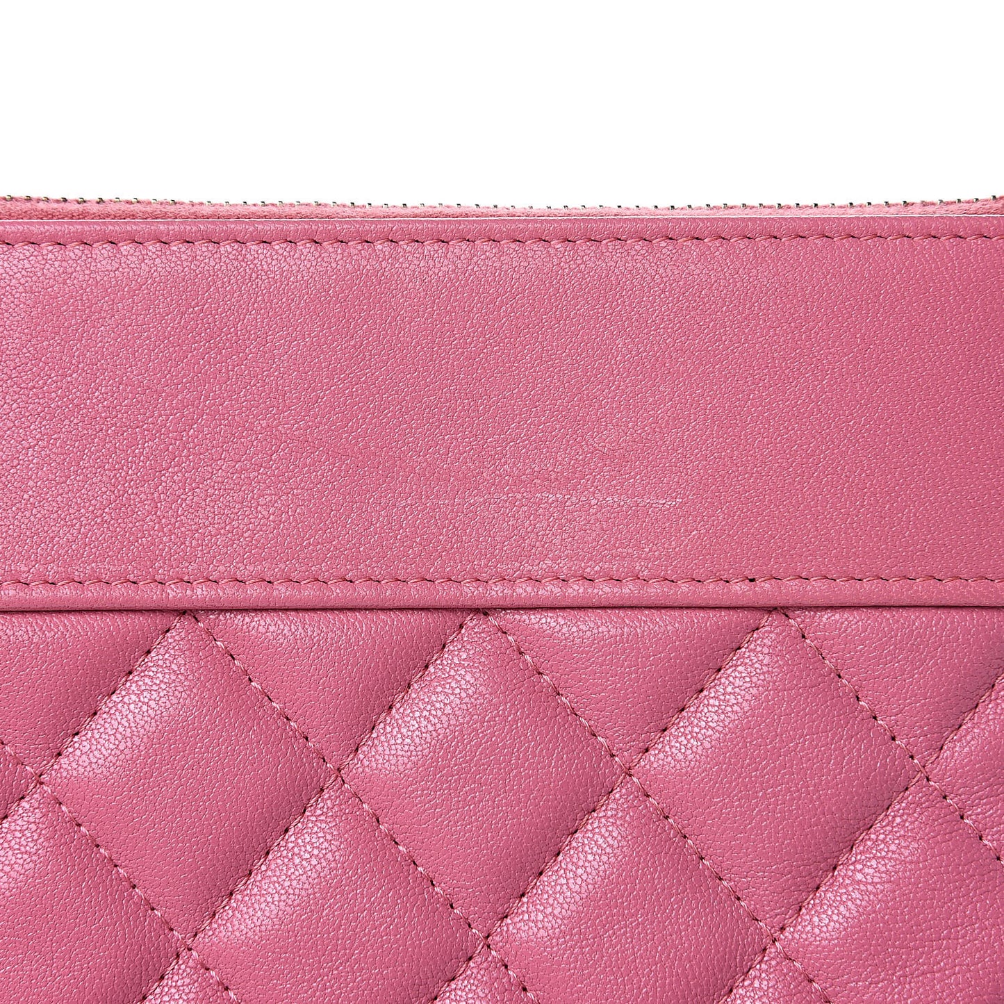 Sheepskin Quilted Medium Vintage Mademoiselle Cosmetic Case