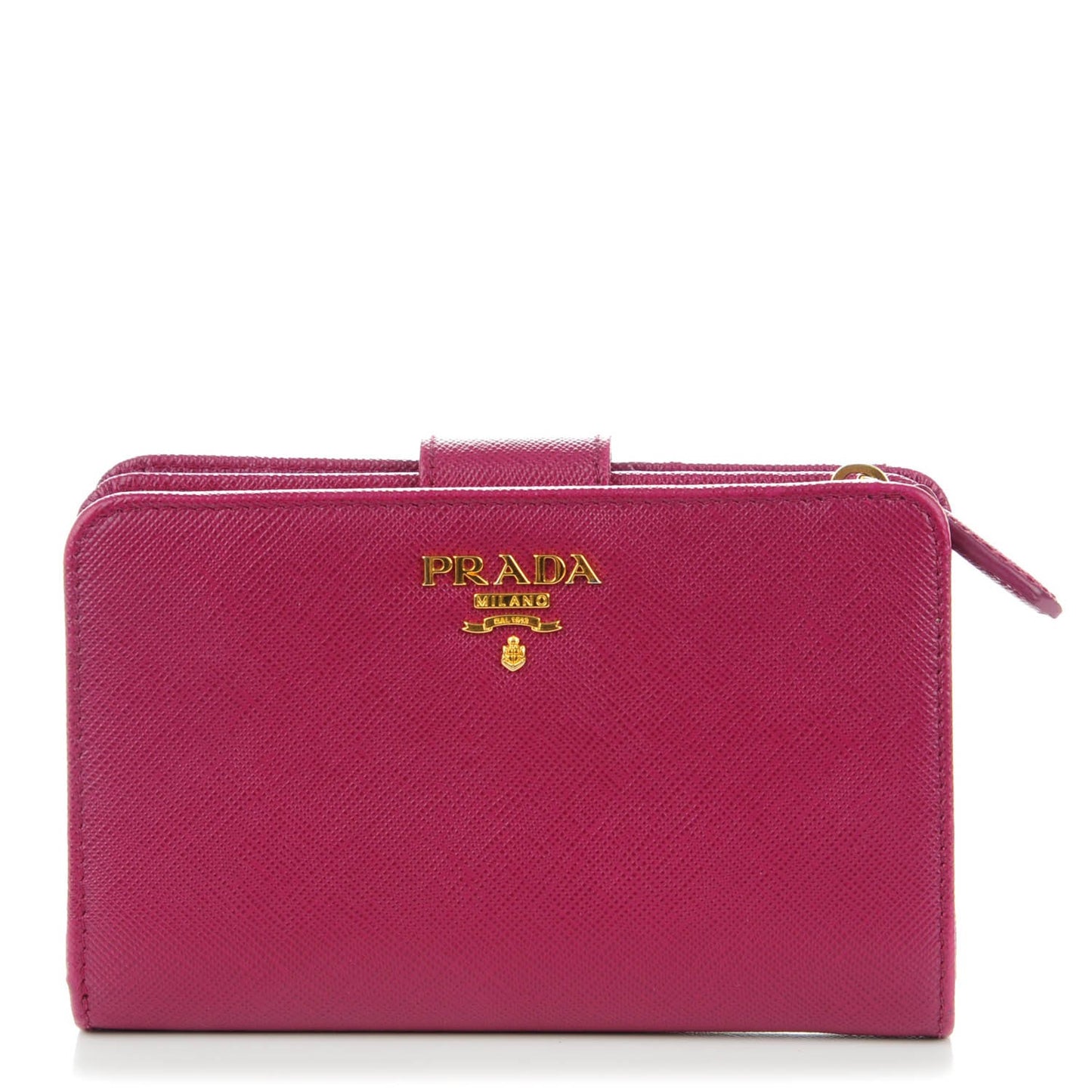 Saffiano Metal Compact Wallet Ametista