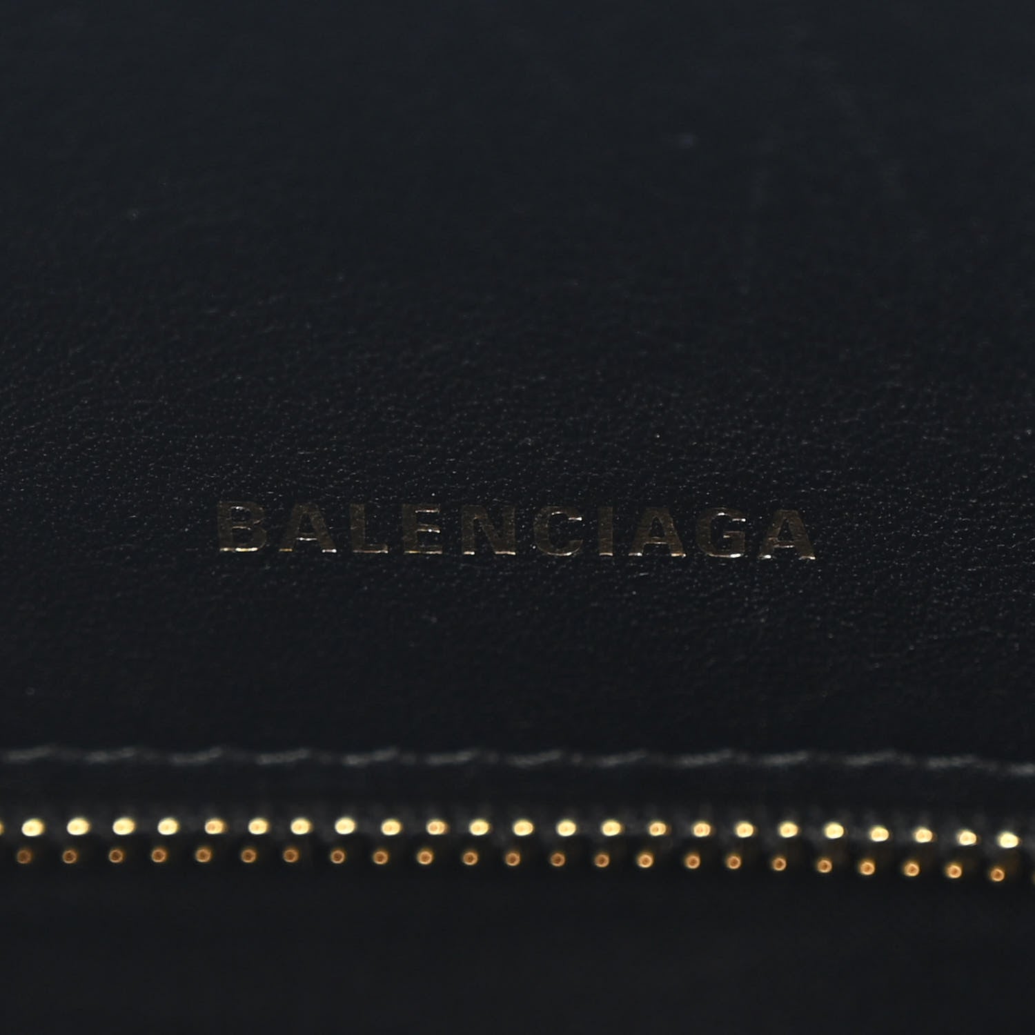 Balenciaga Calfskin Allover Logo M Ville Top Handle Bag Black 6 of 11