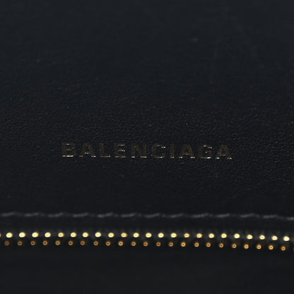 Balenciaga Calfskin Allover Logo M Ville Top Handle Bag Black 6 of 11