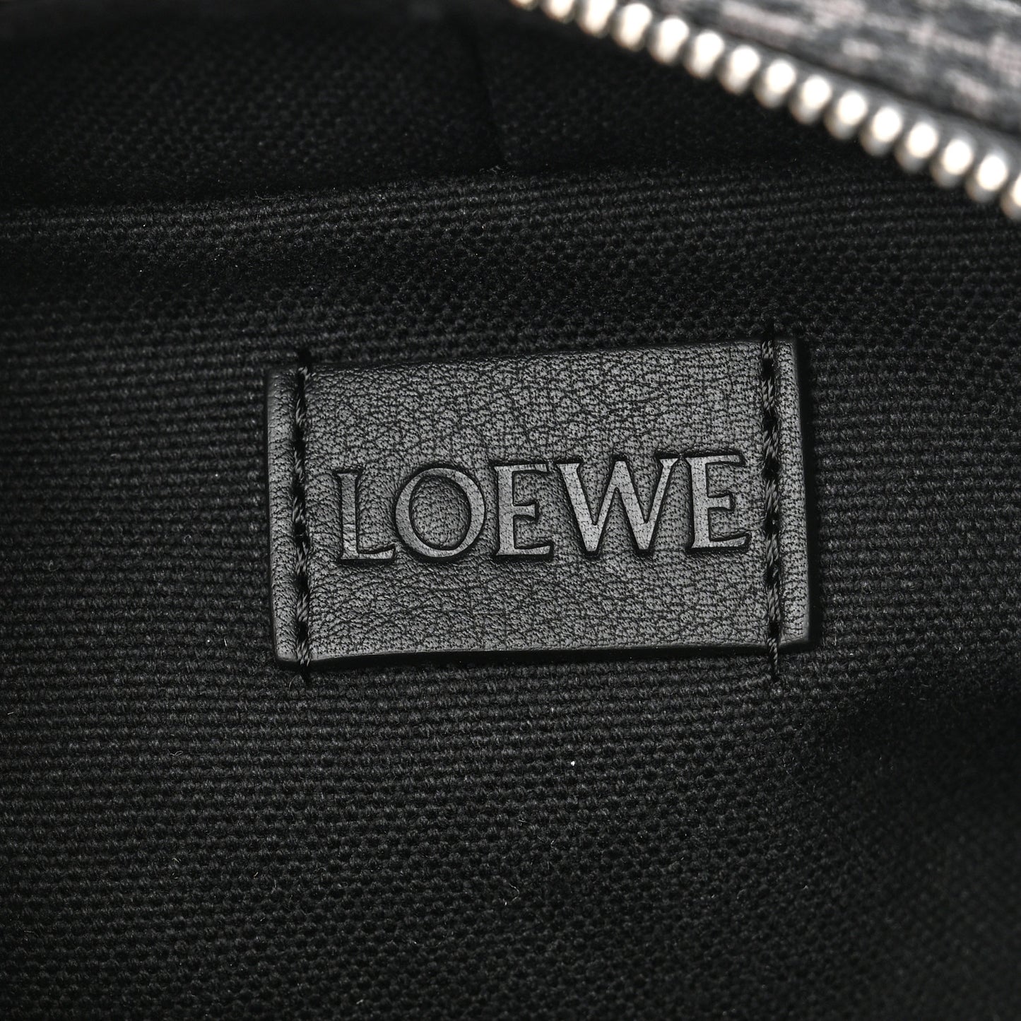 Jacquard Anagram Calfskin Mini Camera Bag Anthracite Black