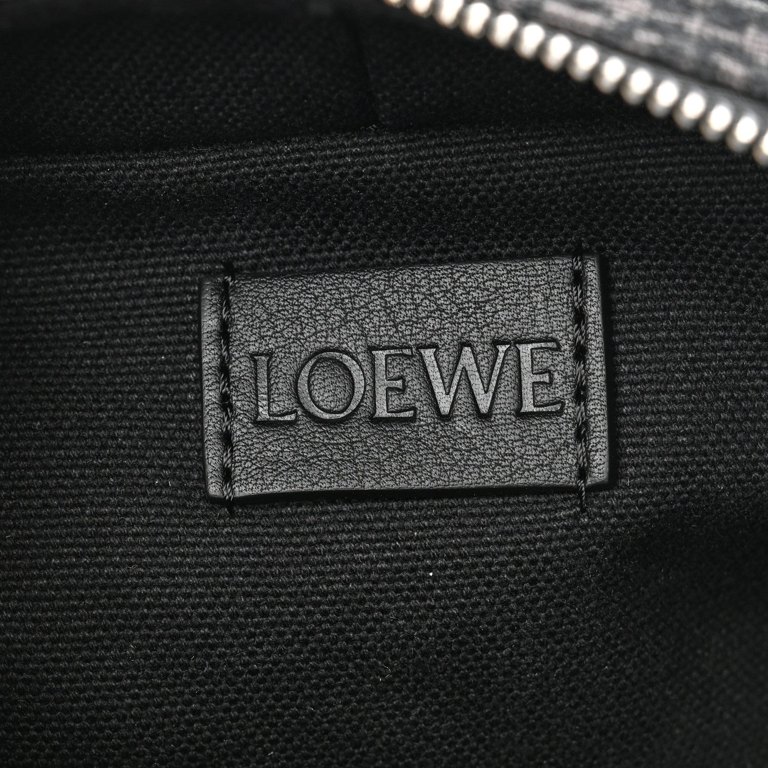 Loewe Jacquard Anagram Calfskin Mini Camera Bag Anthracite Black 6 of 10
