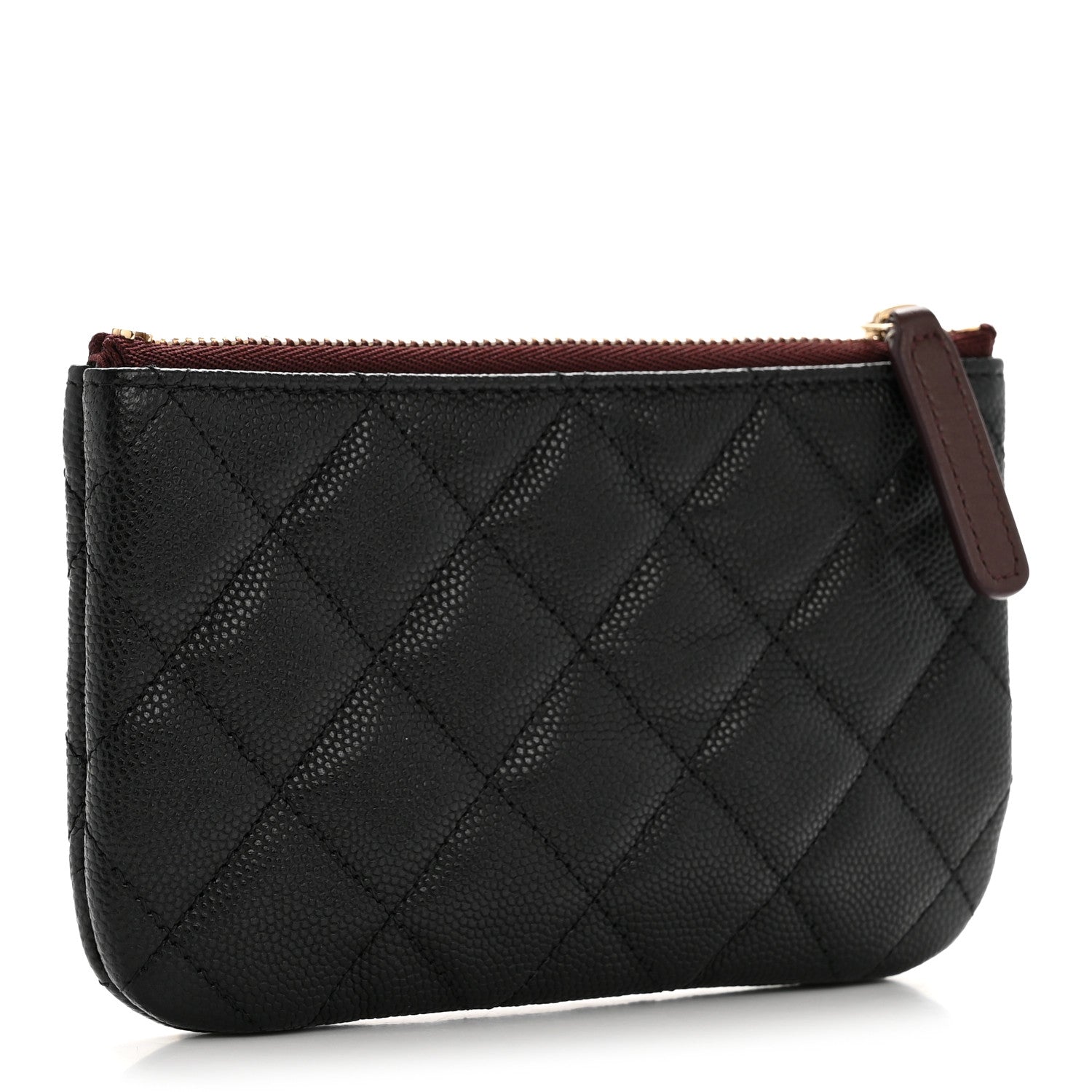 Chanel Caviar Quilted Small Cosmetic Case Black 3 of 9