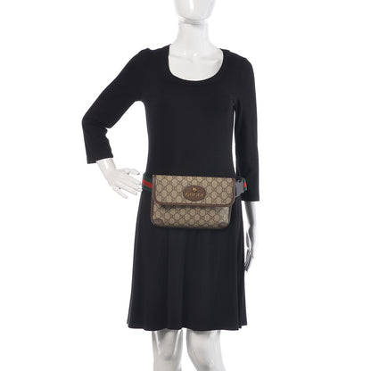Gucci GG Supreme Monogram Neo Vintage Web Belt Bag Brown 2 of 10