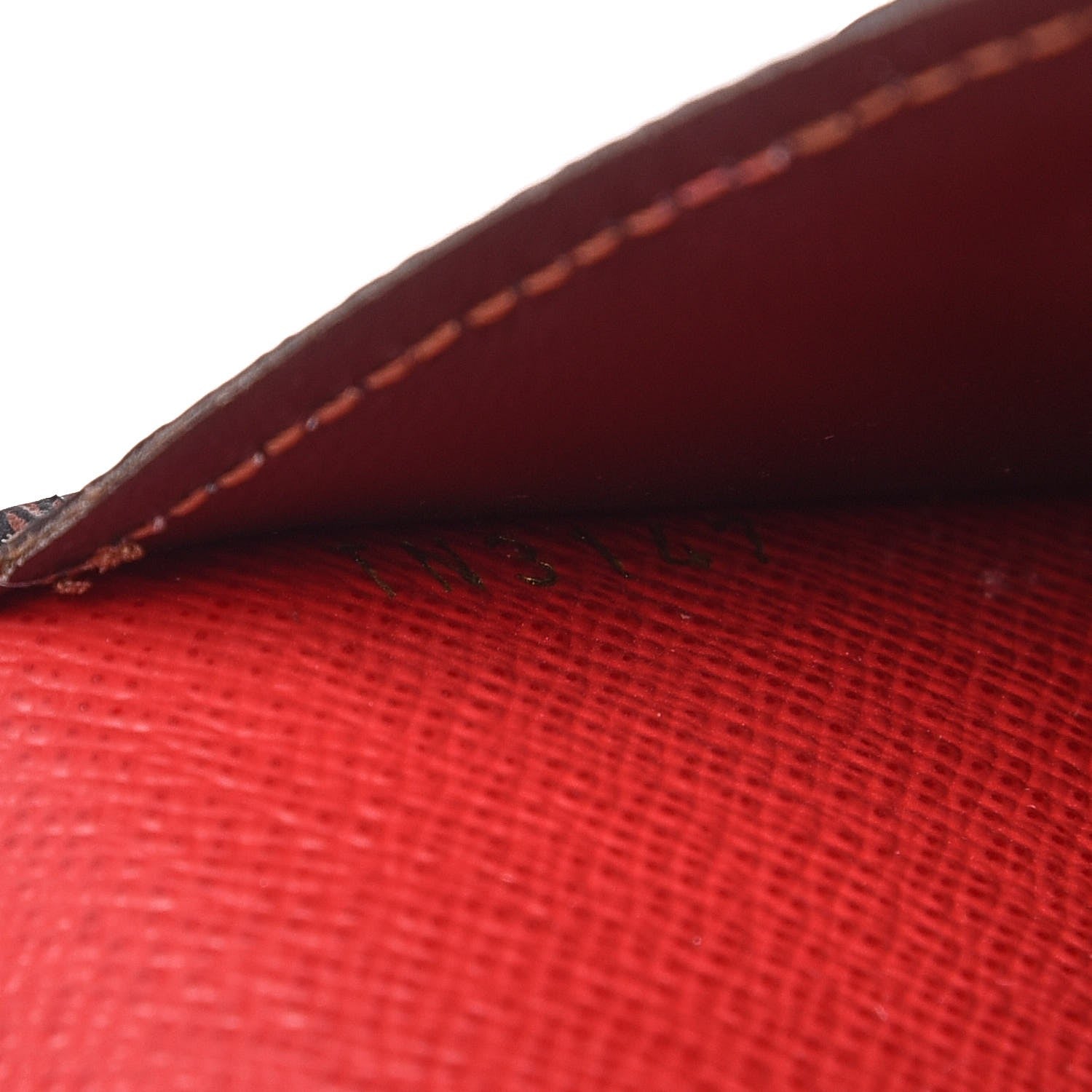 Louis Vuitton Damier Ebene Josephine Wallet Red 8 of 9