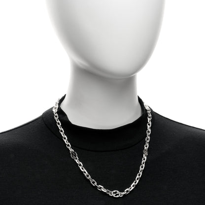 Gucci Sterling Silver Interlocking GG Chain Necklace 2 of 4