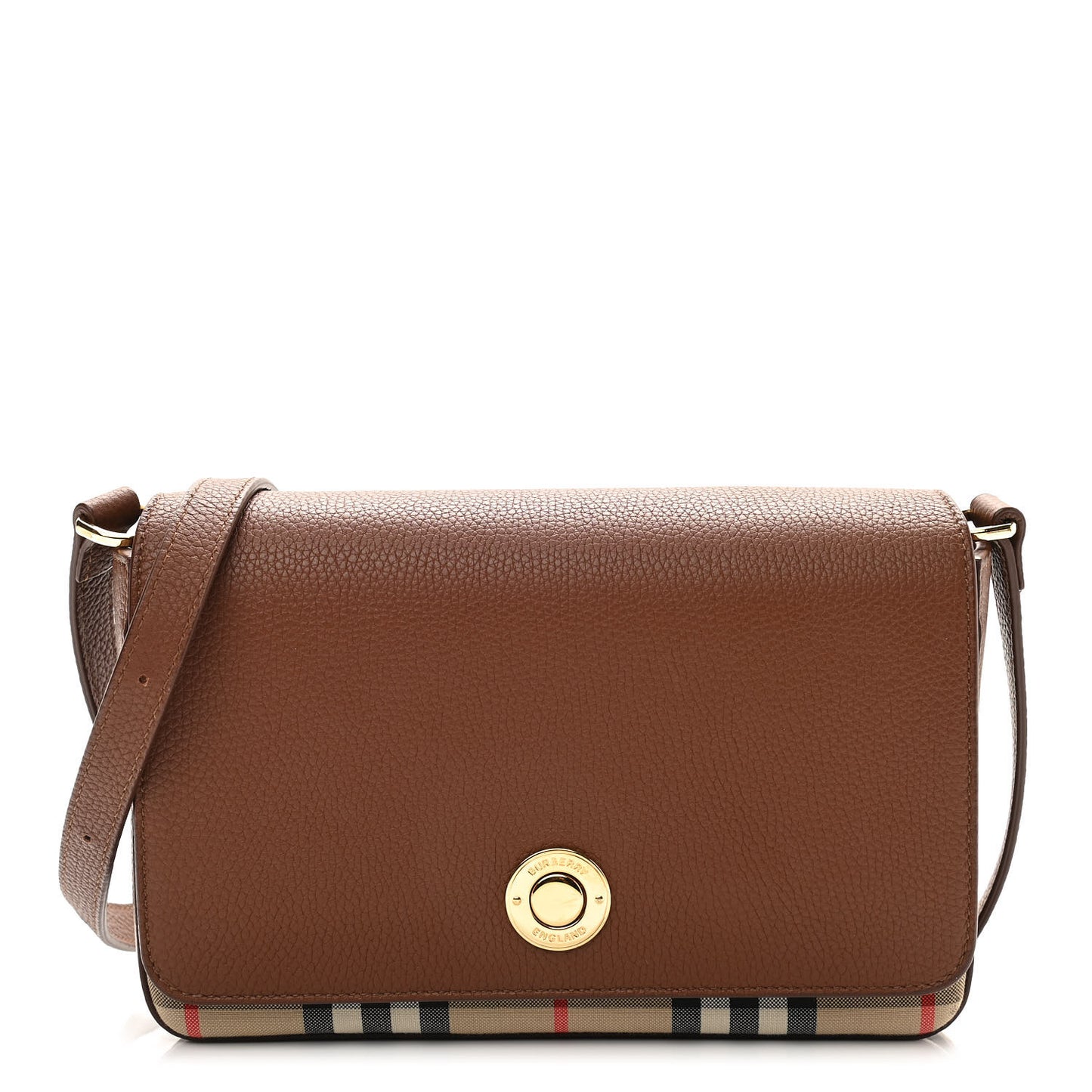 Calfskin Vintage Check New Hampshire Bag Archive Beige Tan