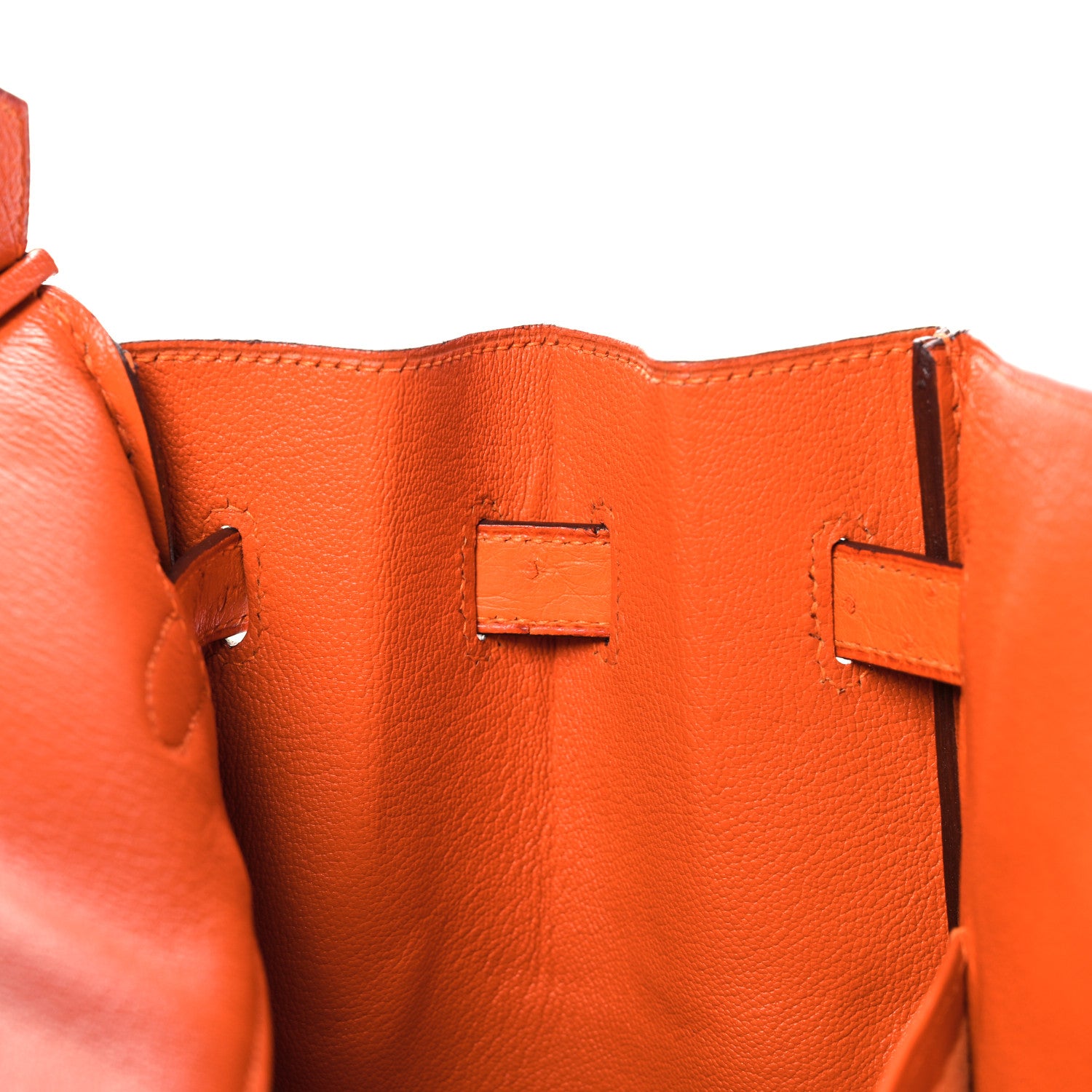 Hermes Ostrich Birkin 35 Orange 34 of 35