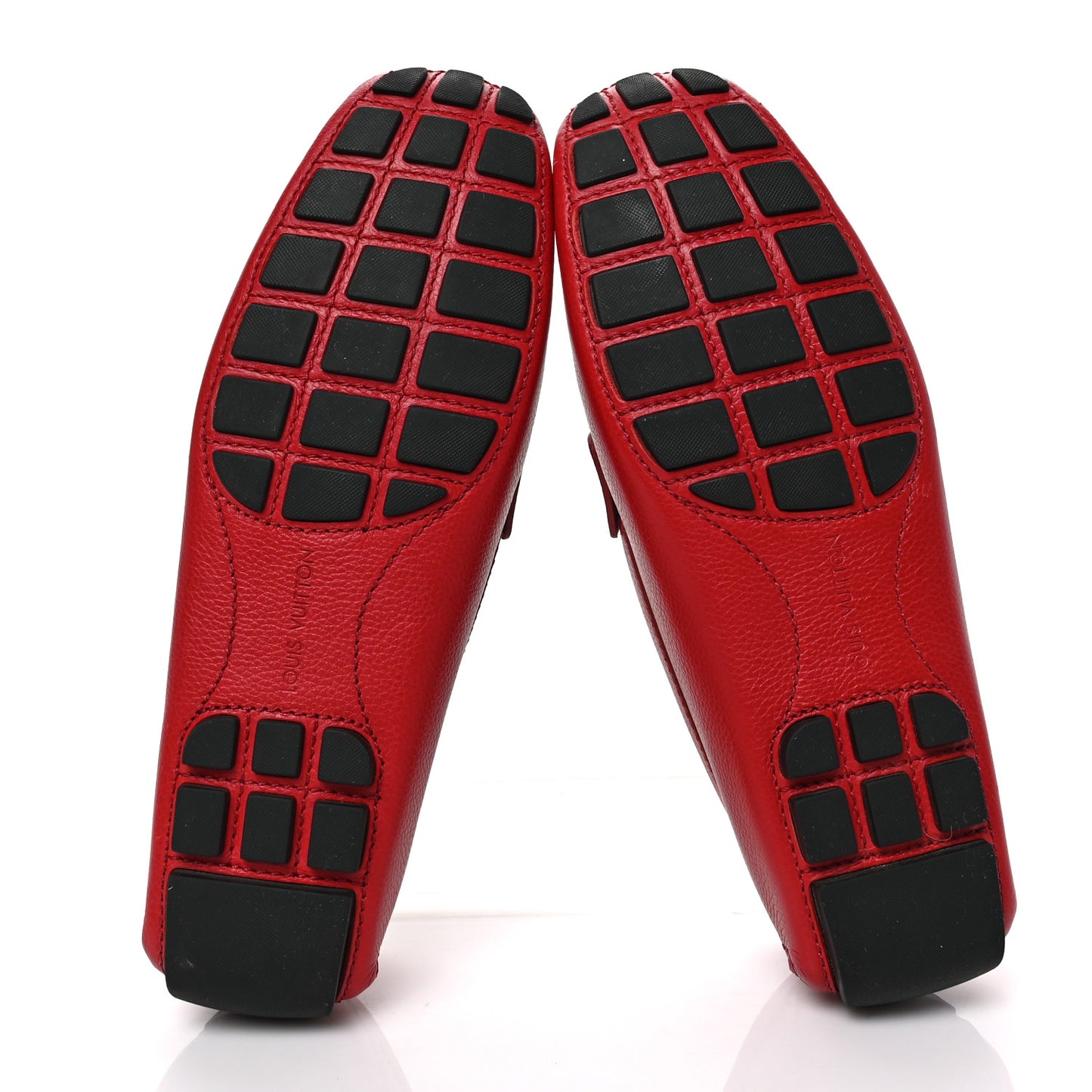 Calfskin Mens Monte Carlo Car Shoe Moccasin Loafers 8.5 Red