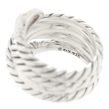 David Yurman Sterling Silver Diamond Renaissance Ring 54 7 4 of 4