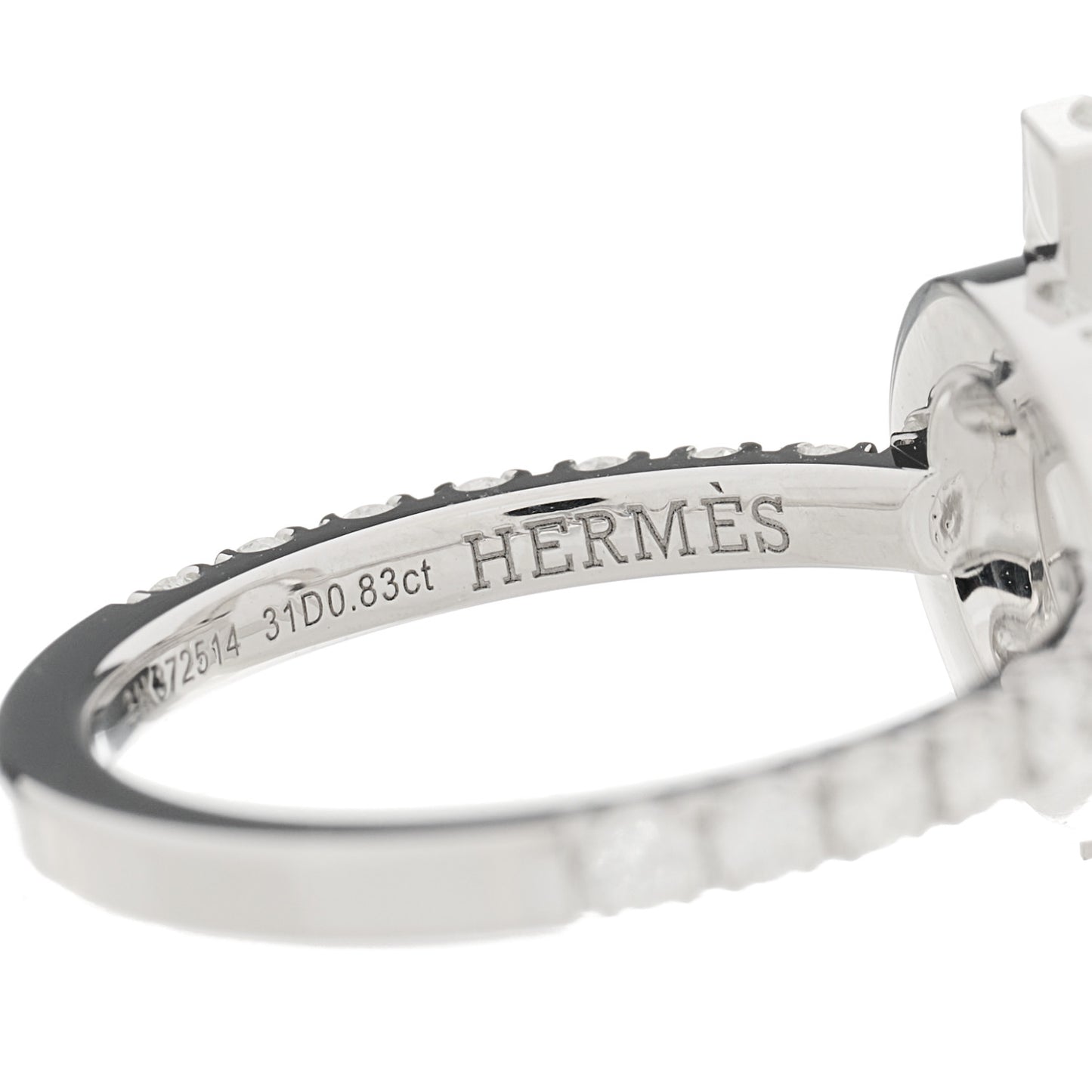 18K White Gold Diamond Finesse Ring 53 6.25