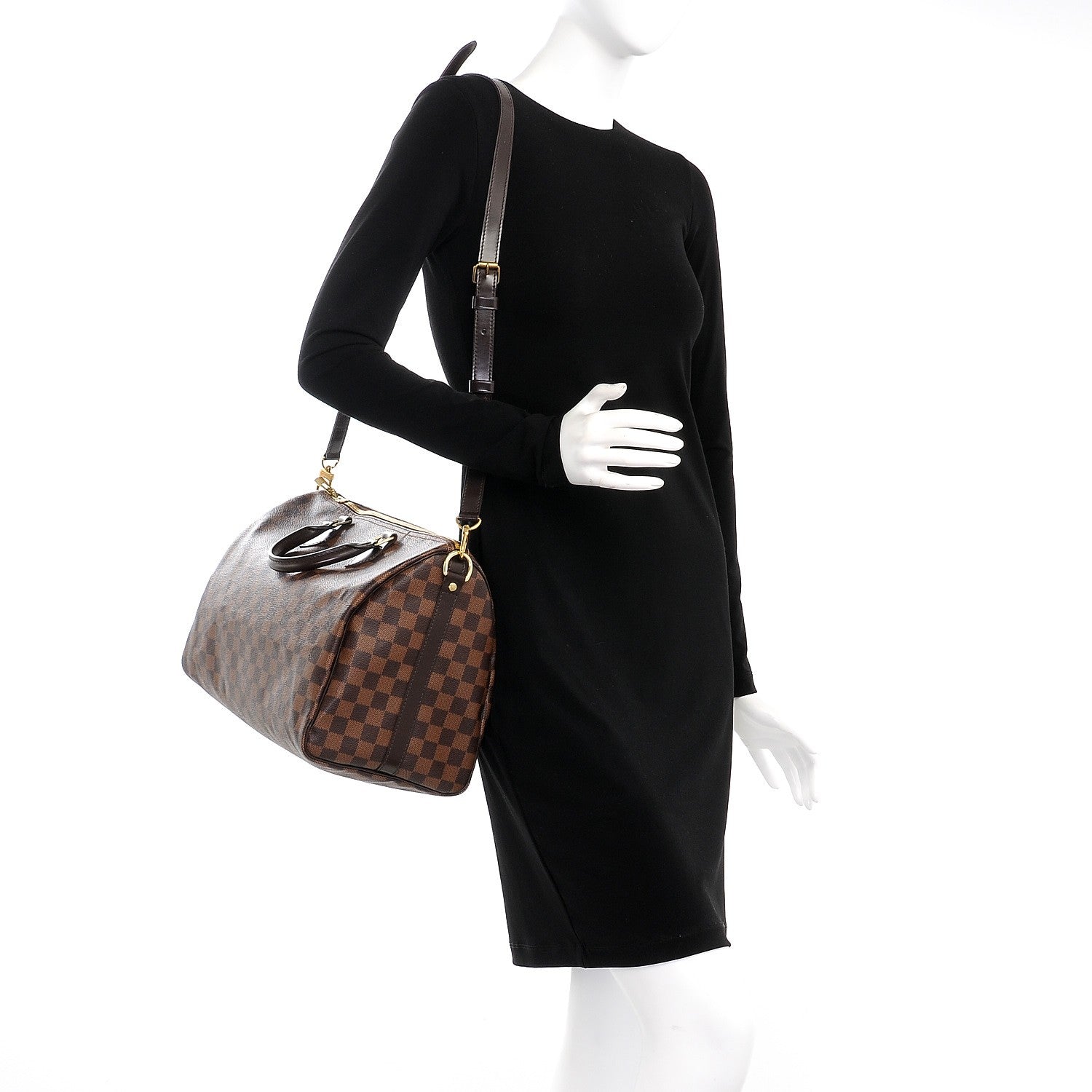 Louis Vuitton Damier Ebene Speedy Bandouliere 35 2 of 8