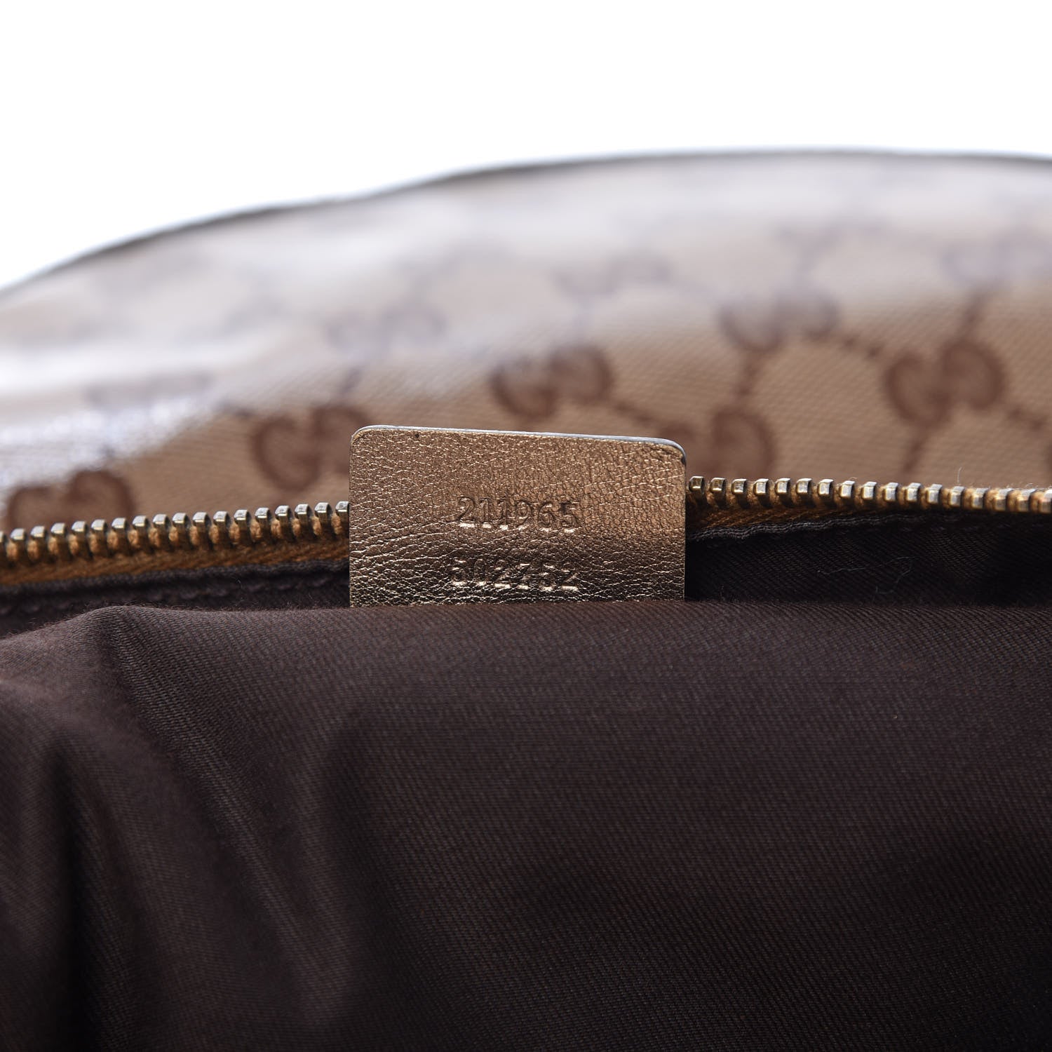 Gucci Crystal Monogram Babouska Hobo Gold 9 of 10