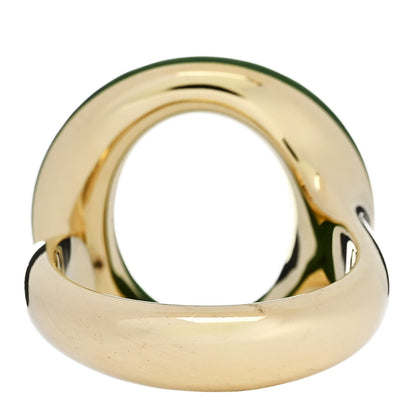 Tiffany 18K Yellow Gold Green Jade Elsa Peretti Sevillana Ring 57 8 4 of 6