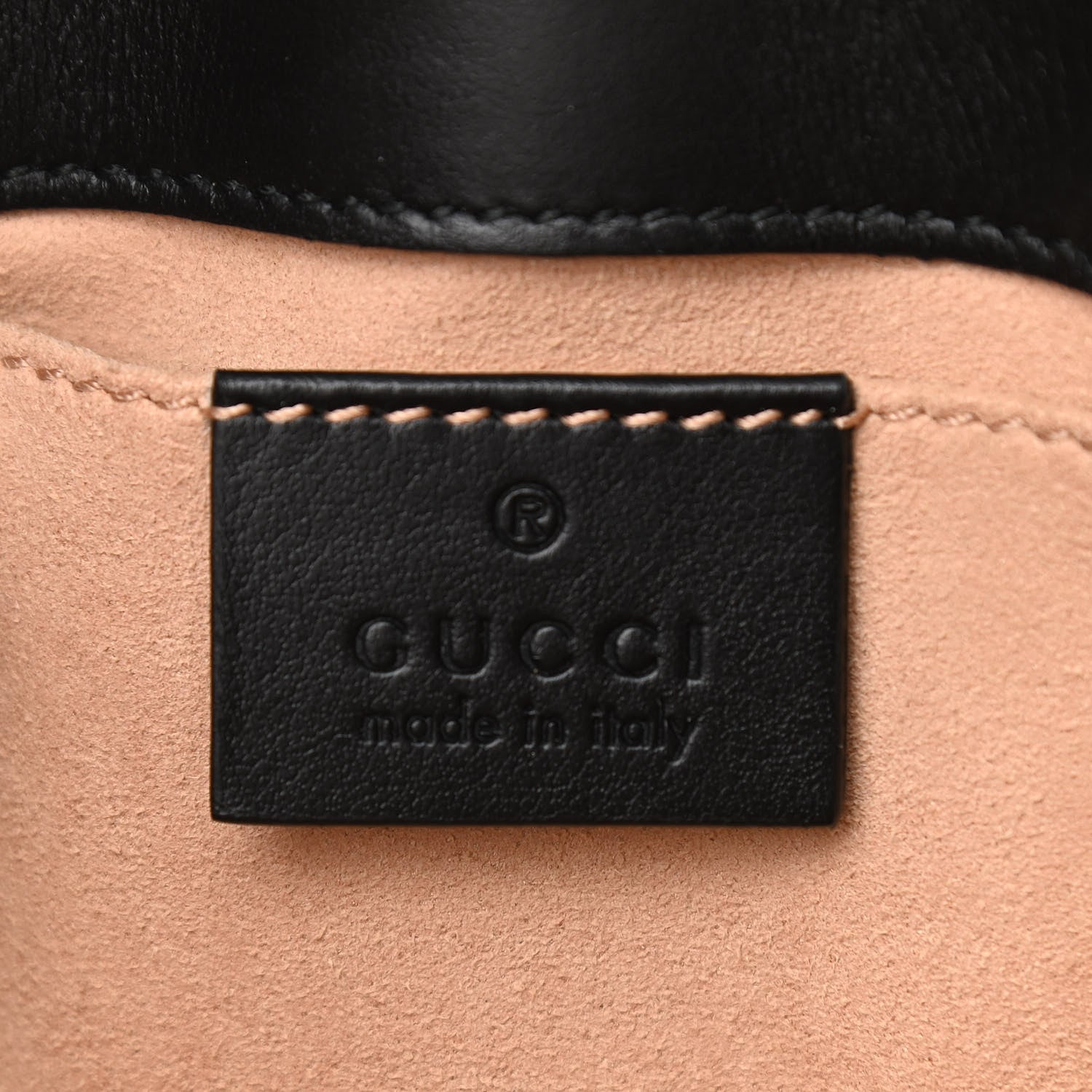 Gucci Calfskin Matelasse Mini GG Marmont Shoulder Bag Black 8 of 10