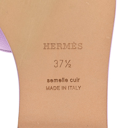 Hermes Epsom Oran Sandals 37.5 Violet Amethyste 8 of 8