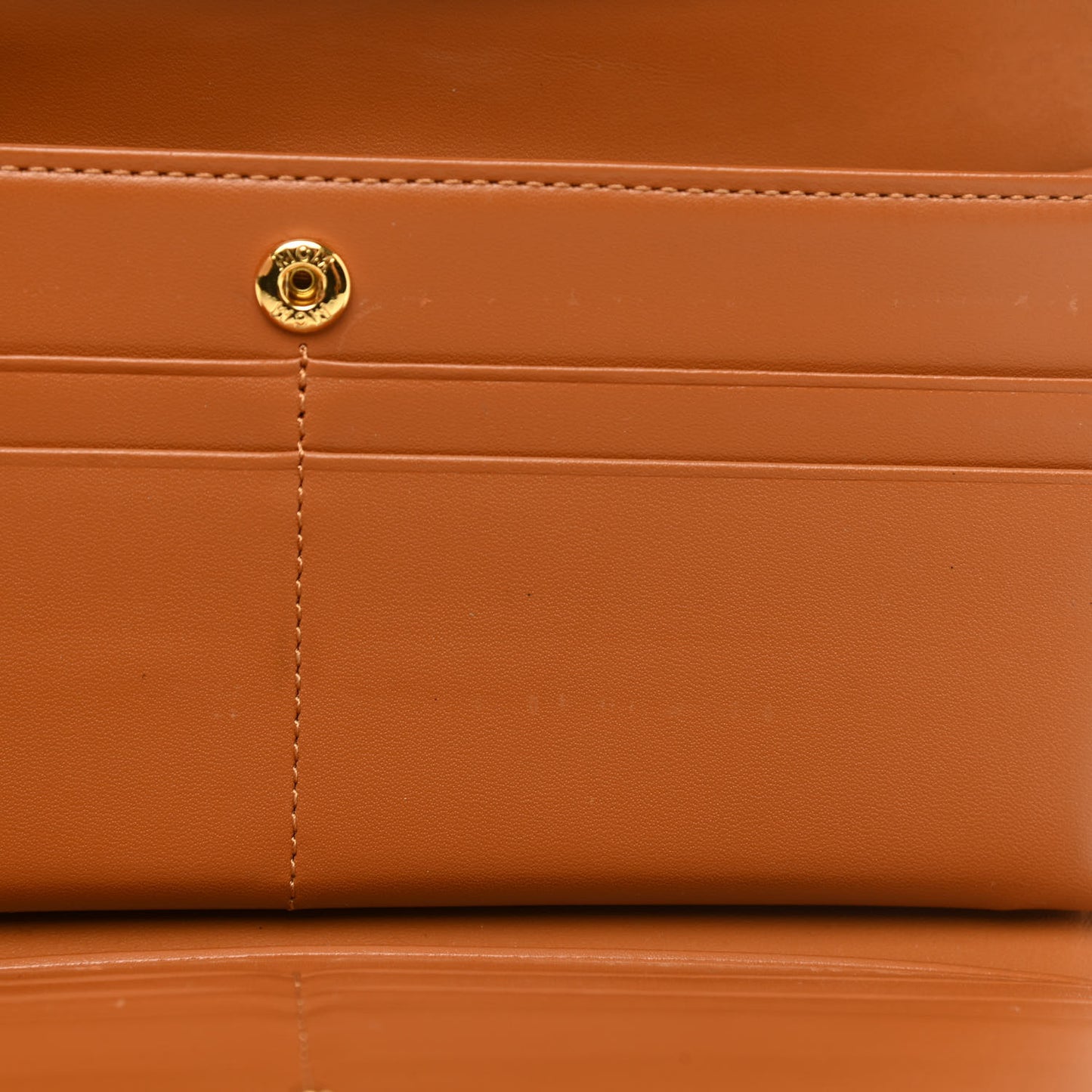 Visetos Grained Calfskin Corina Two Fold Wallet Tan