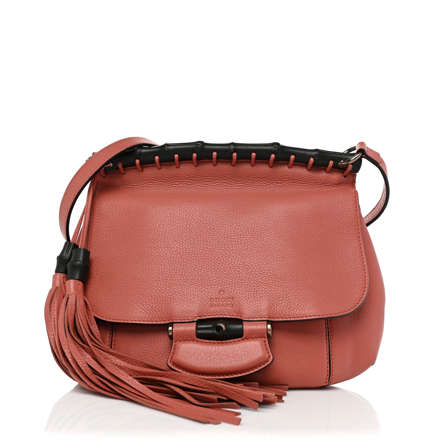 Gucci Calfskin Medium Nouveau Fringe Shoulder Bag Pink 1 of 11