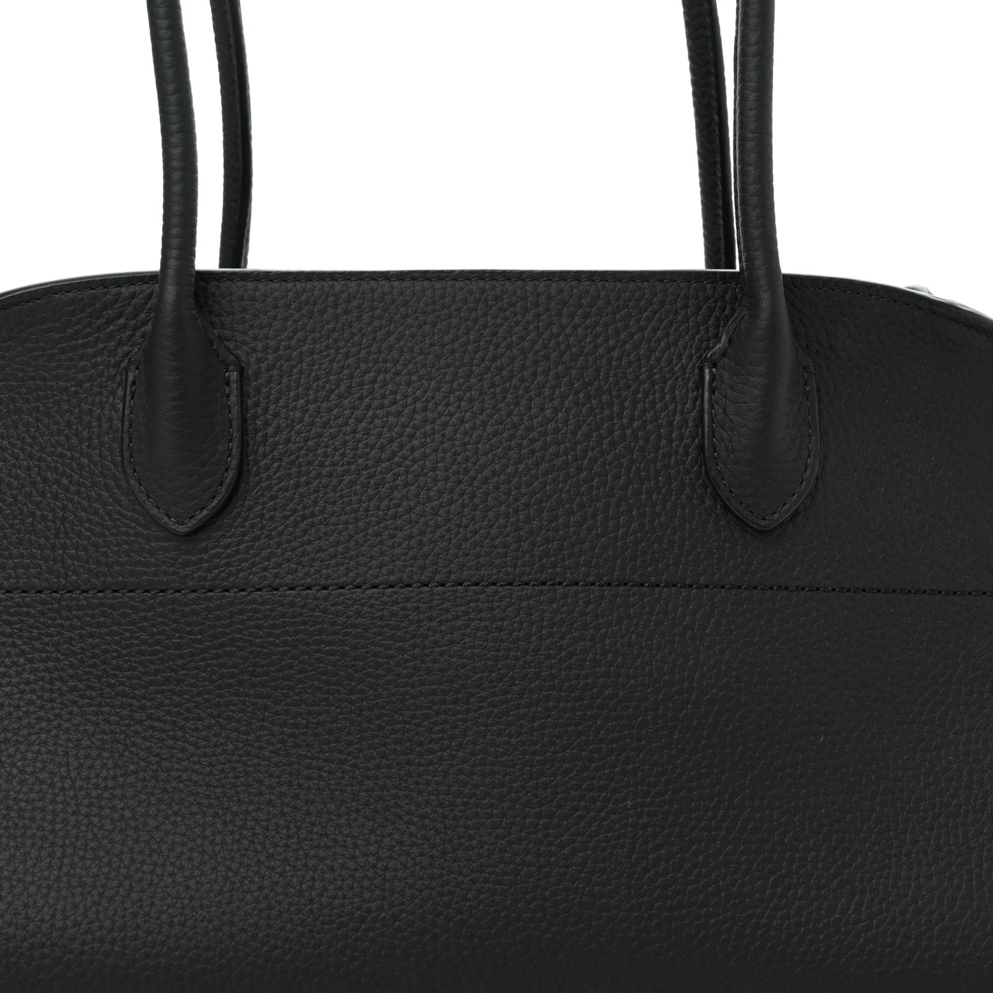 Grained Calfskin Margaux Shoulder 12 Black
