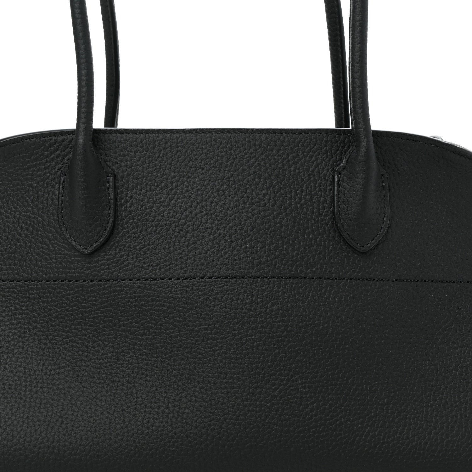 The Row Grained Calfskin Margaux Shoulder 12 Black 7 of 9