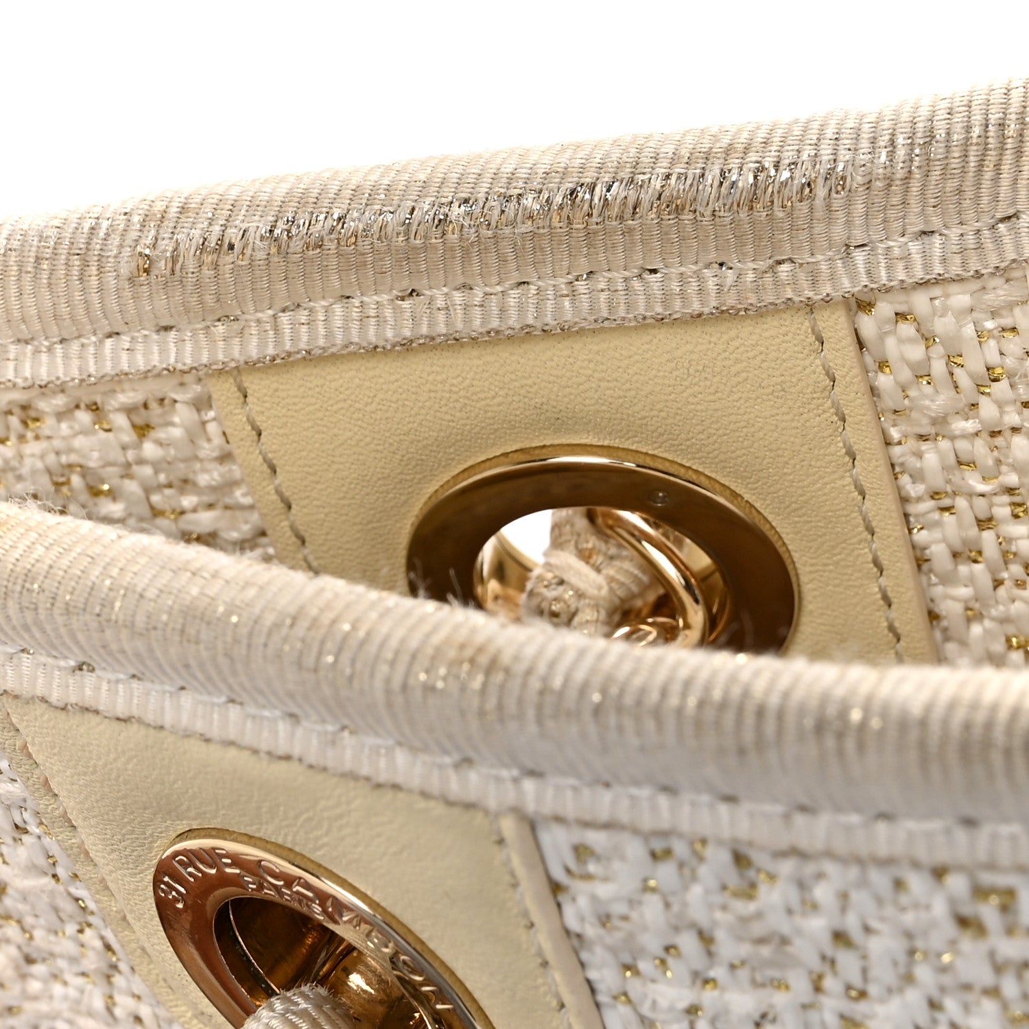 Chanel Lurex Boucle Small Deauville Tote Ivory 15 of 16