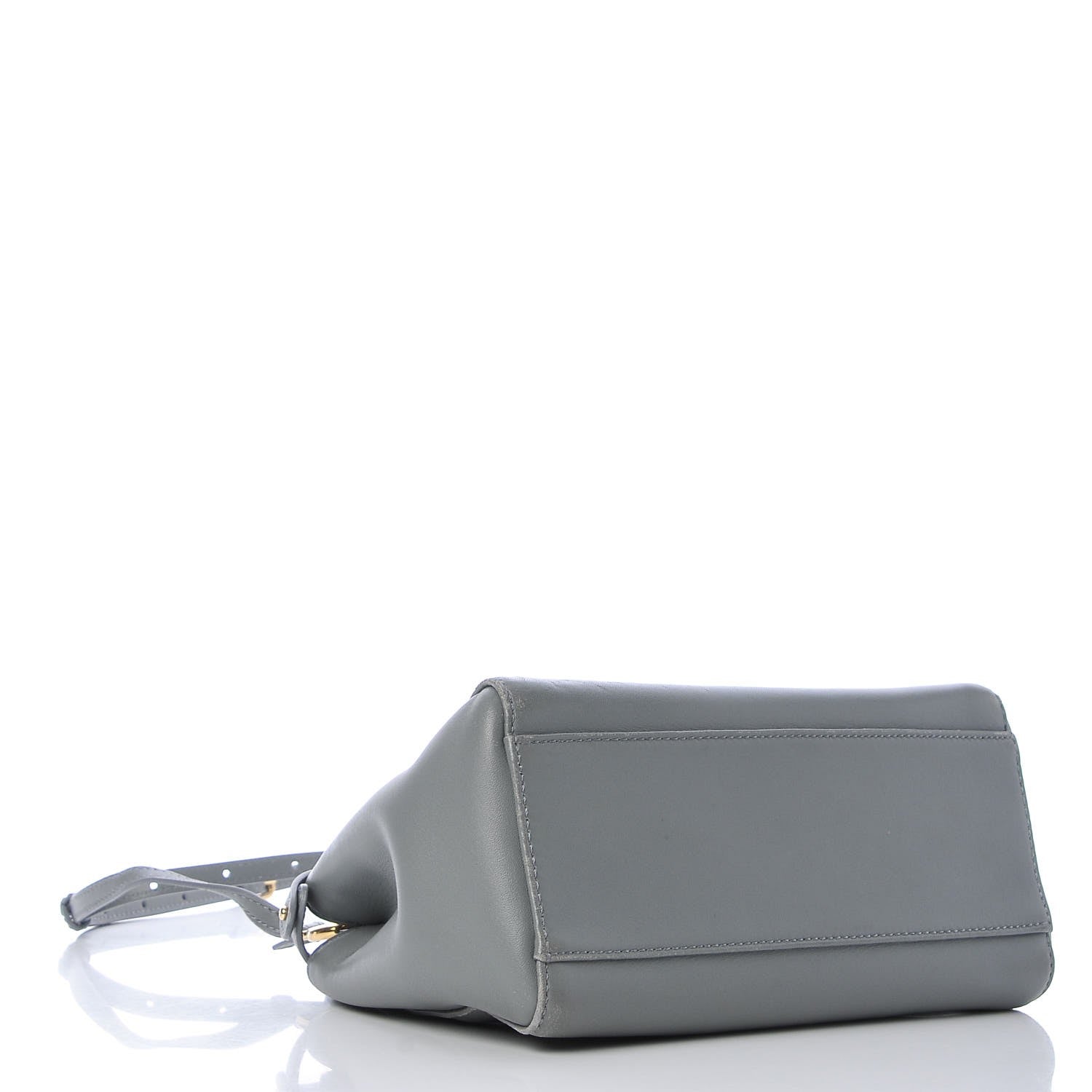 Fendi Nappa Colorblock Mini Peekaboo Iconic Satchel Grigio Chiaro Fragola Blue 4 of 9