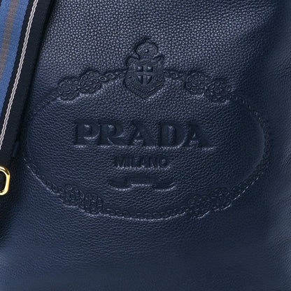 Prada Vitello Phenix Logo Hobo Baltico 8 of 11