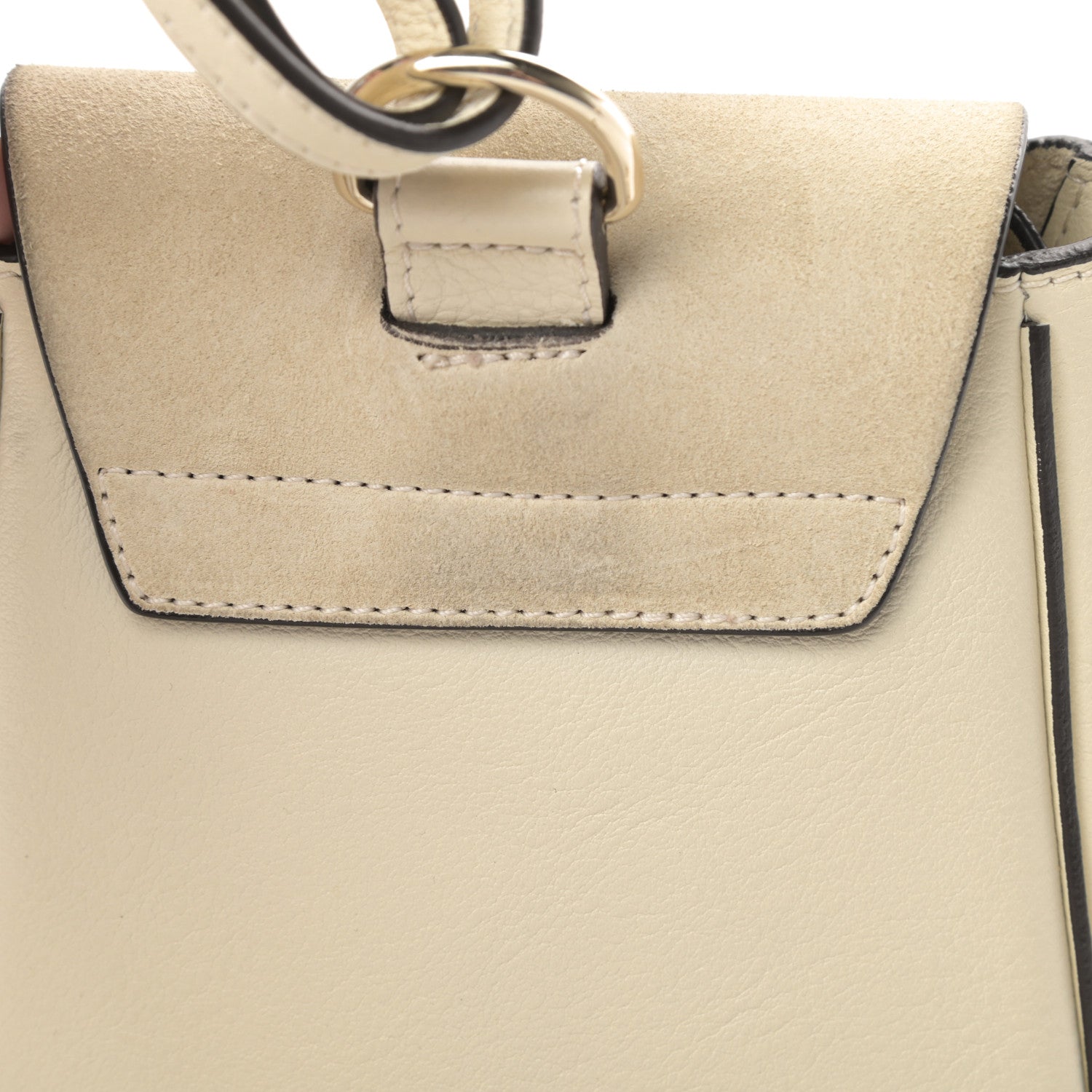 Chloe Suede Calfskin Mini Faye Backpack Off White 11 of 12