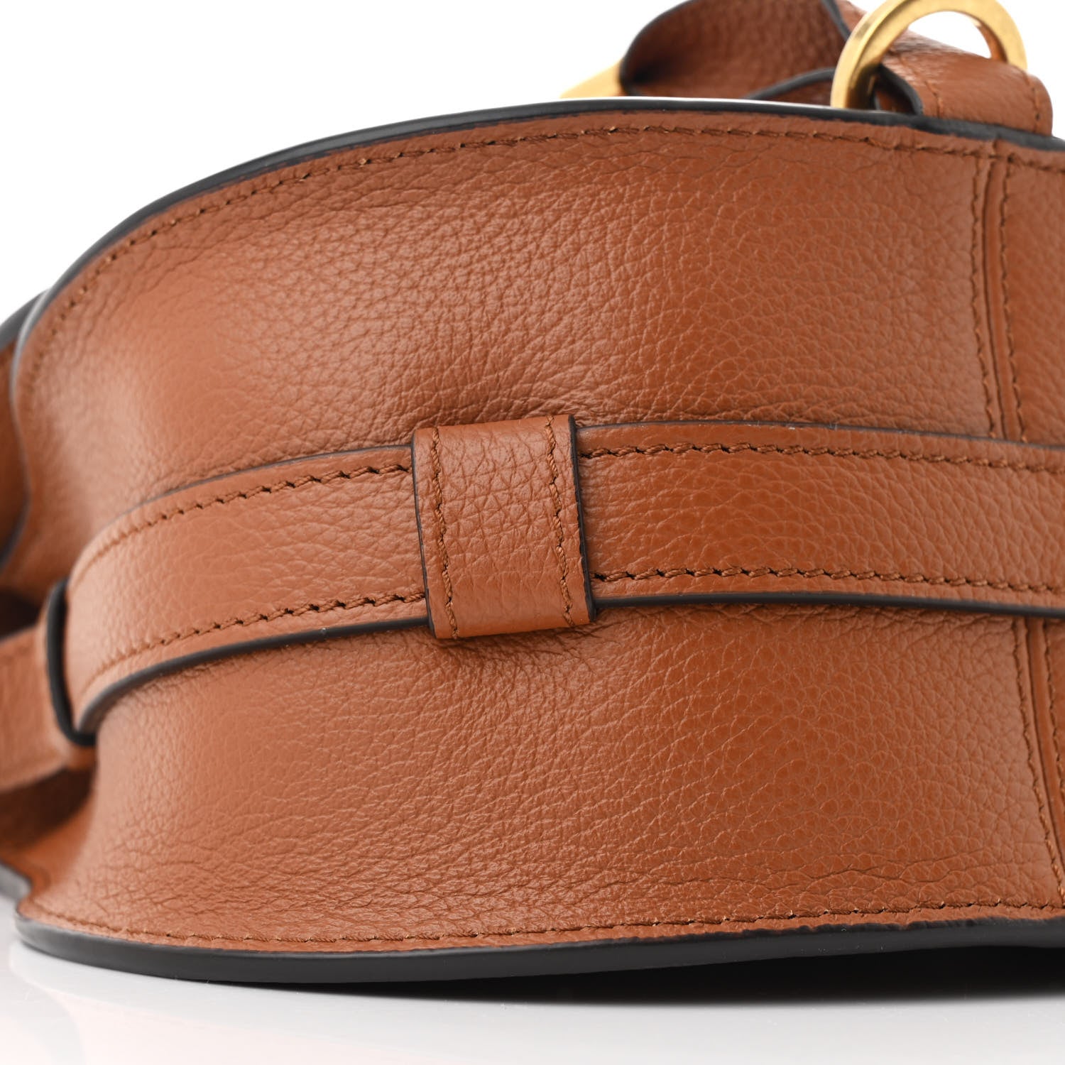 Chloe Calfskin Mini Marcie Round Crossbody Bag Tan 10 of 11
