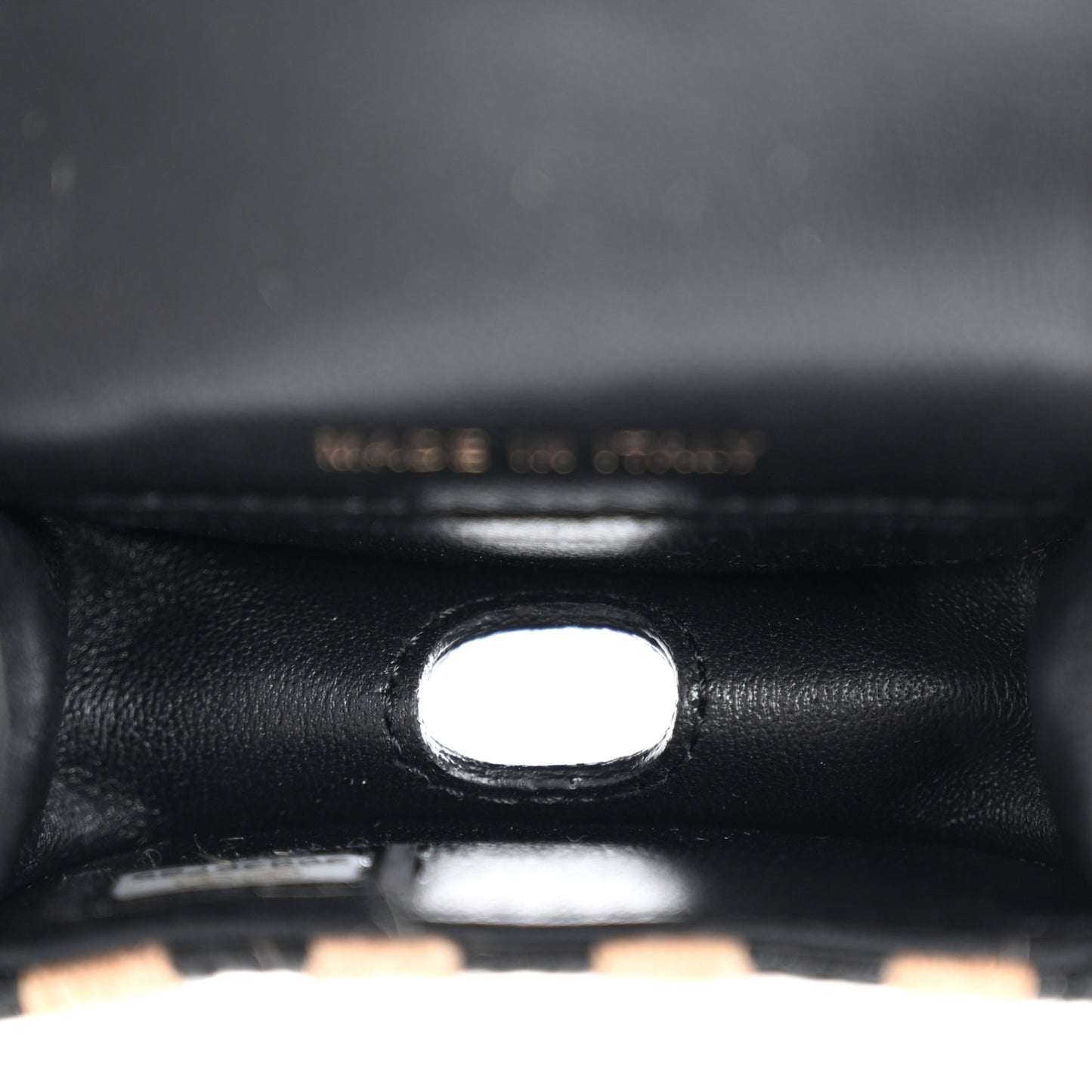 Raffia Jute Striped Airpods Pro Case Black Beige