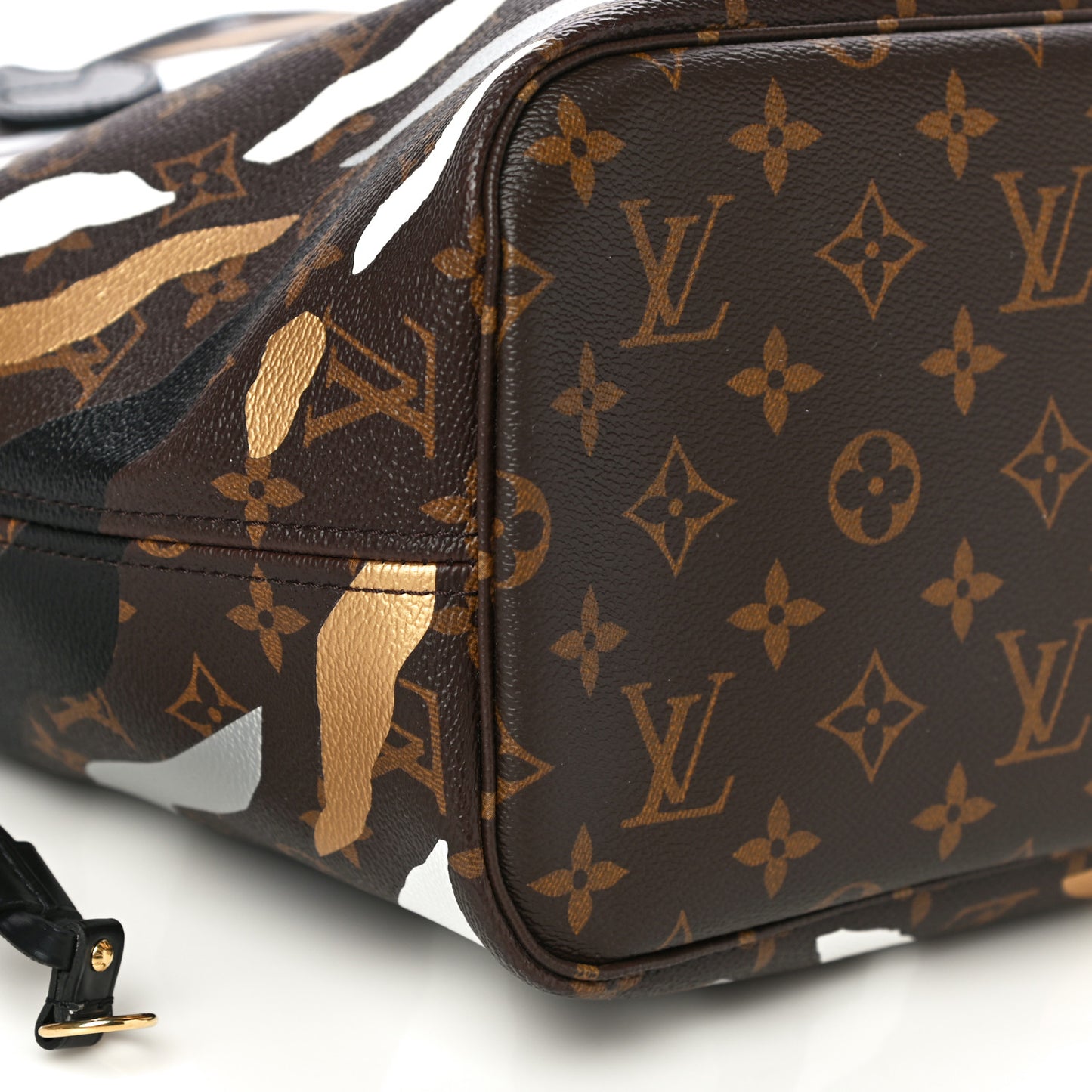 X LOL Monogram Neverfull MM Gold Silver