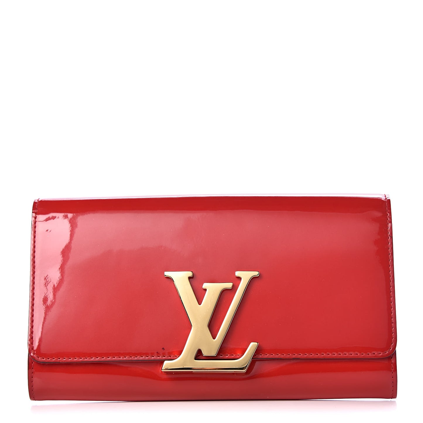 Patent Louise Clutch Cherry
