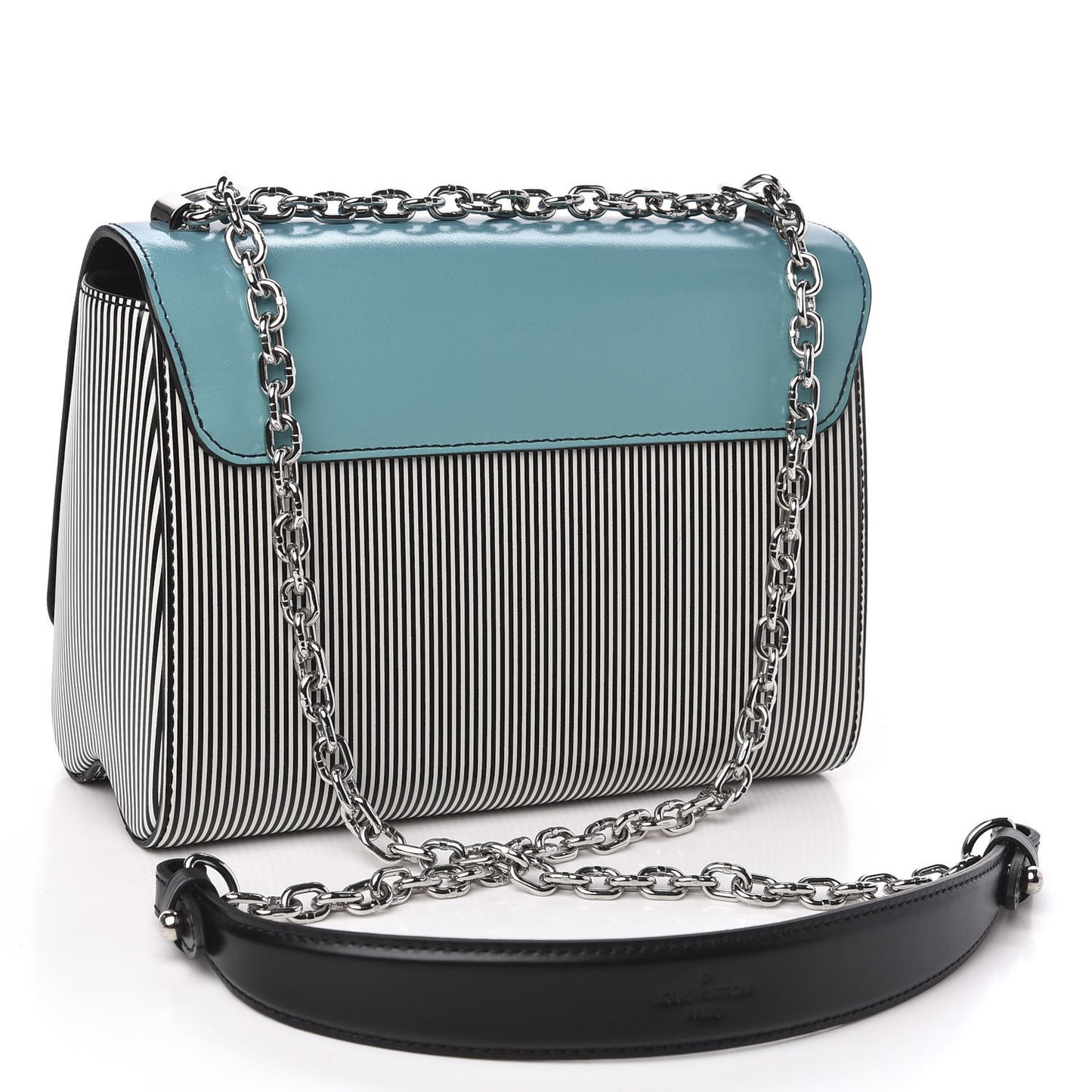 Calfskin Gradient Twist MM Black Toledo
