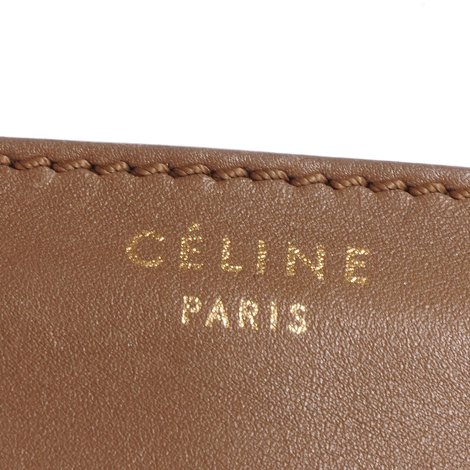 Celine Smooth Calfskin Micro Luggage Camel 7 of 10