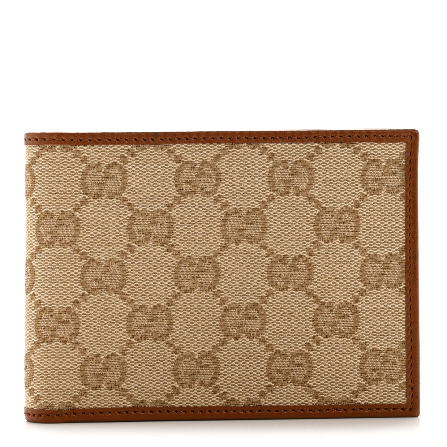 Monogram Bi-Fold Wallet Brown