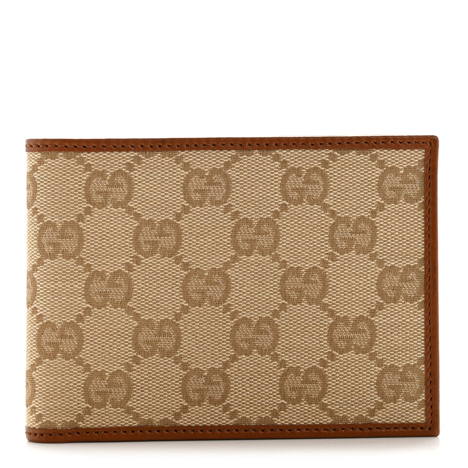 Gucci Monogram Bi-Fold Wallet Brown 1 of 8