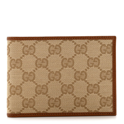 Gucci Monogram Bi-Fold Wallet Brown 1 of 8