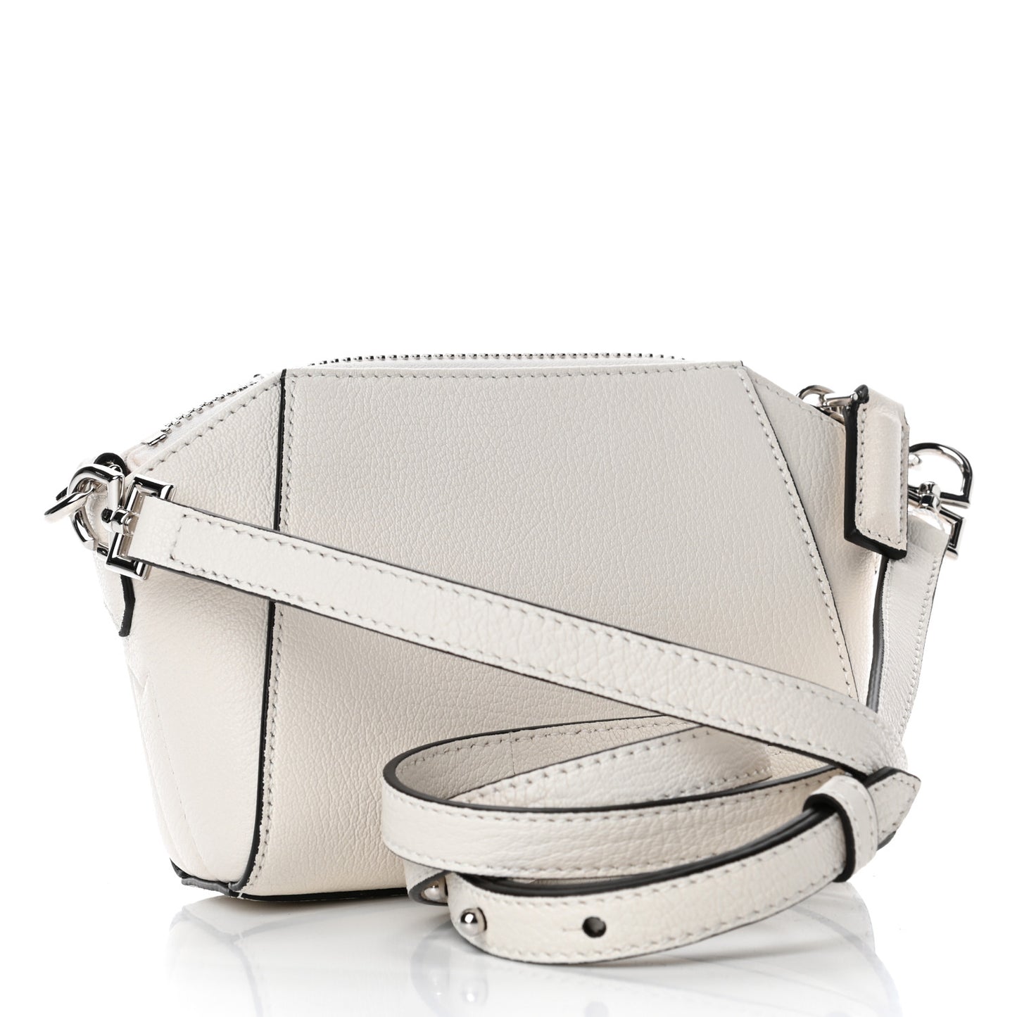 Sugar Goatskin Nano Antigona Ivory