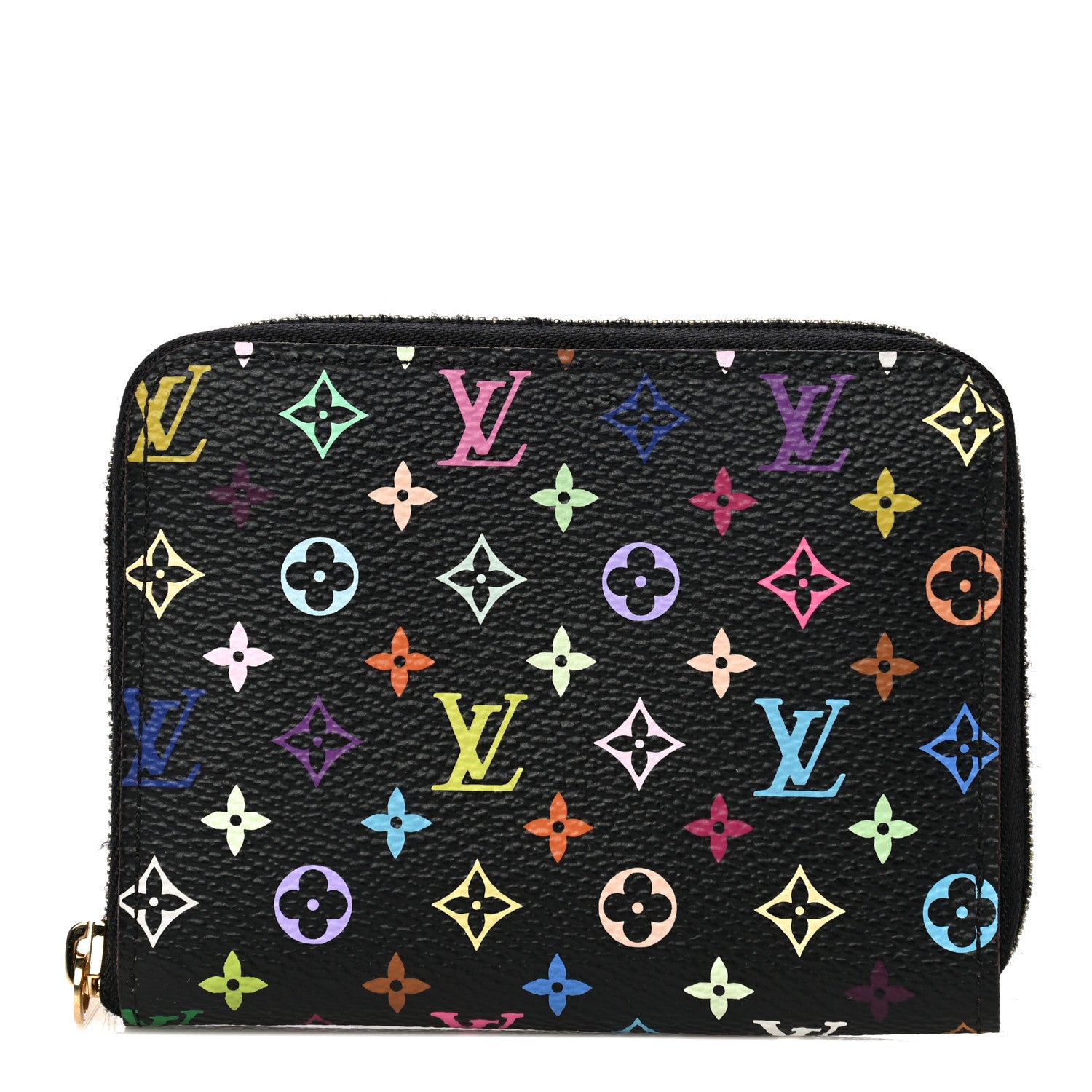 Louis Vuitton Monogram Multicolor Zippy Coin Purse Black Grenade 1 of 7