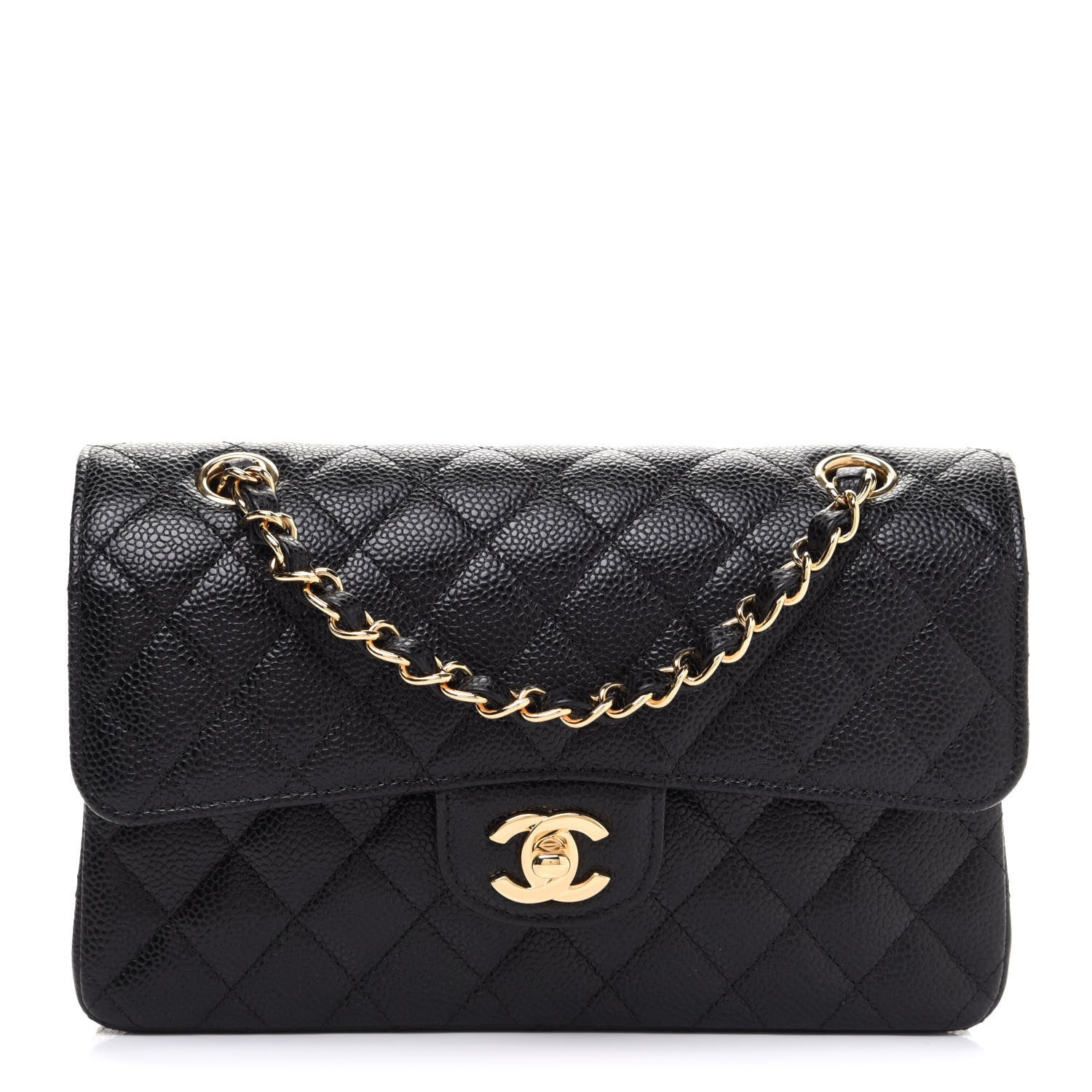 Chanel Caviar Quilted Small Double Flap Black 1 of 12
