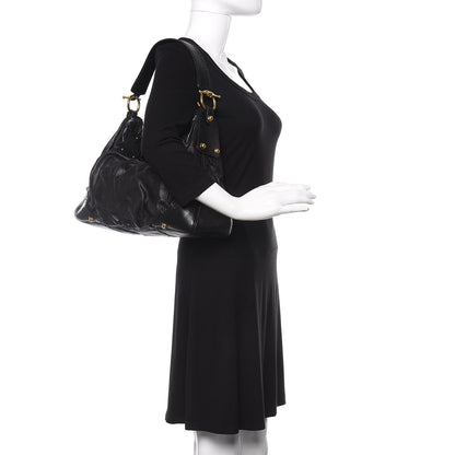 Gucci Calfskin Medium Jockey Hobo Black 2 of 12