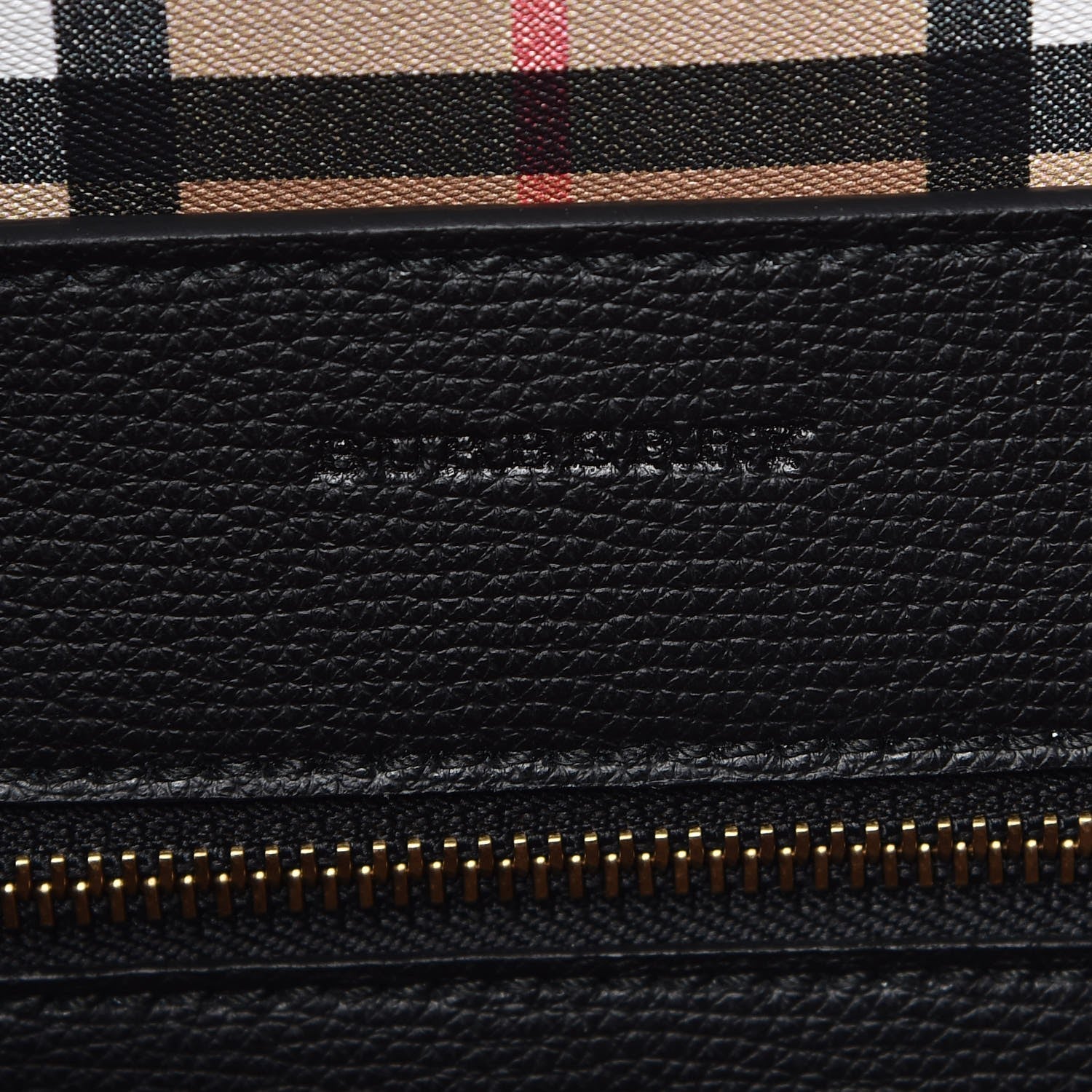 Burberry Calfskin Crest Embossed Small Tote Black 6 of 6