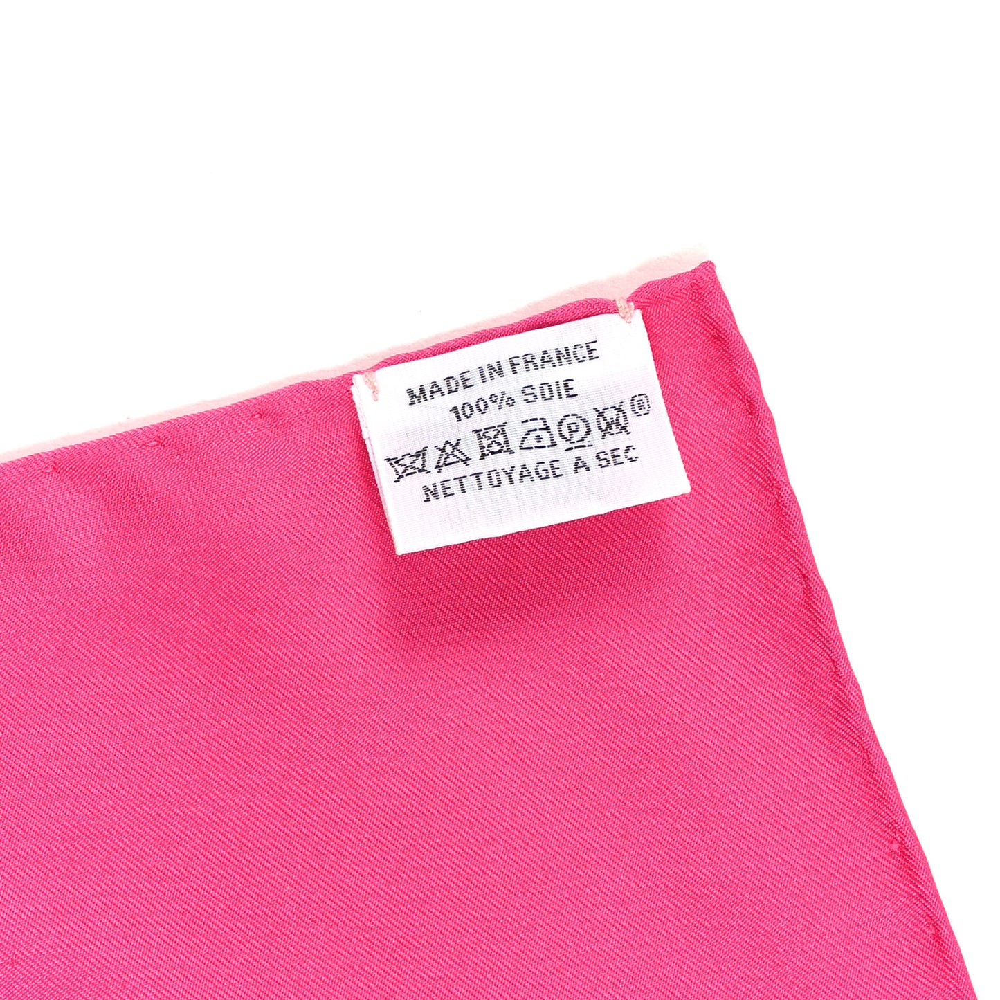 Silk Please Check In Scarf 90 Rose Vif Rose Bonbon