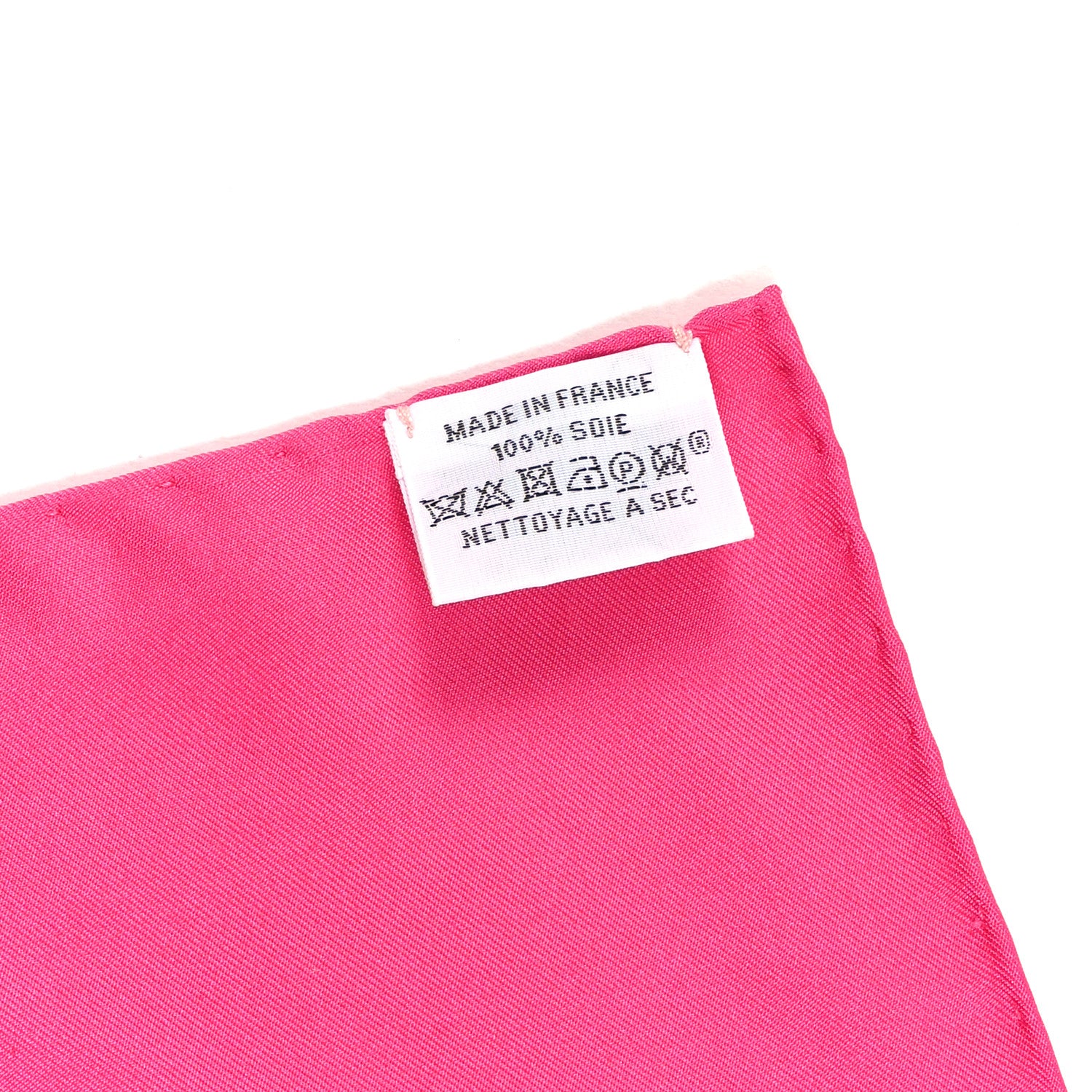 Hermes Silk Please Check In Scarf 90 Rose Vif Rose Bonbon 3 of 3