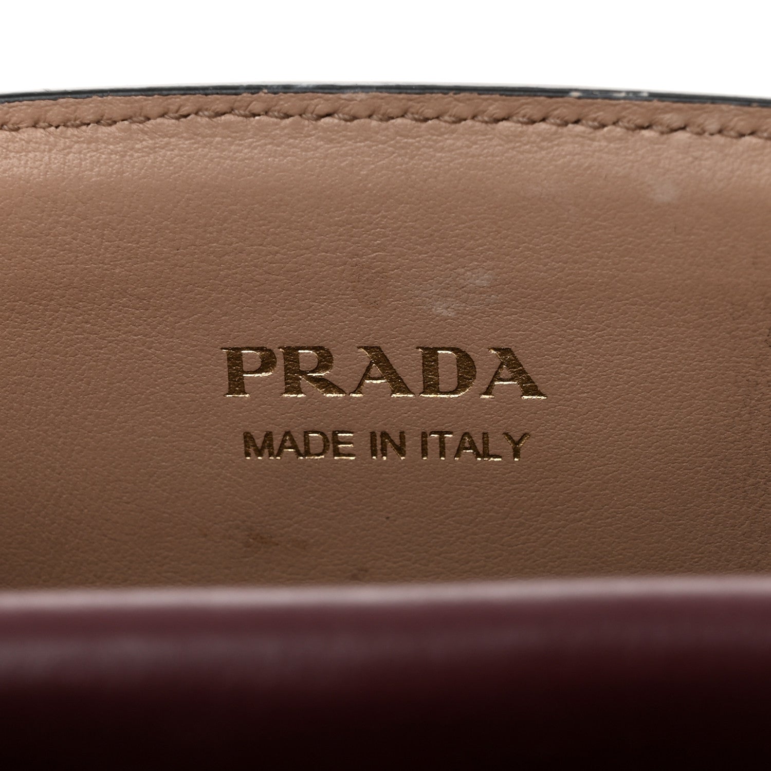 Prada Saffiano City Calfskin Small Bibliotheque Top Handle Cammeo Granato 7 of 15