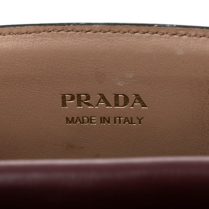 Prada Saffiano City Calfskin Small Bibliotheque Top Handle Cammeo Granato 7 of 15