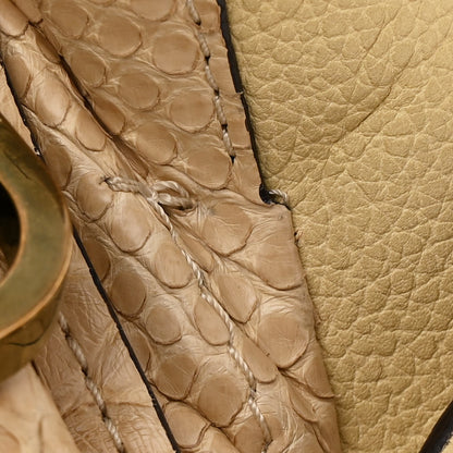 Chloe Snakeskin Medium Paraty Beige 15 of 17