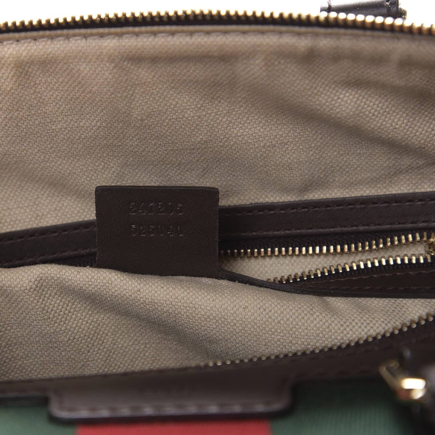 Gucci Monogram Vintage Web Medium Boston Dark Brown 8 of 9