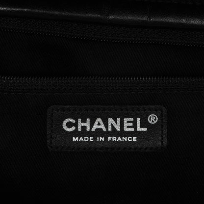 Chanel Lambskin Cells Accordion Tote Black 6 of 7
